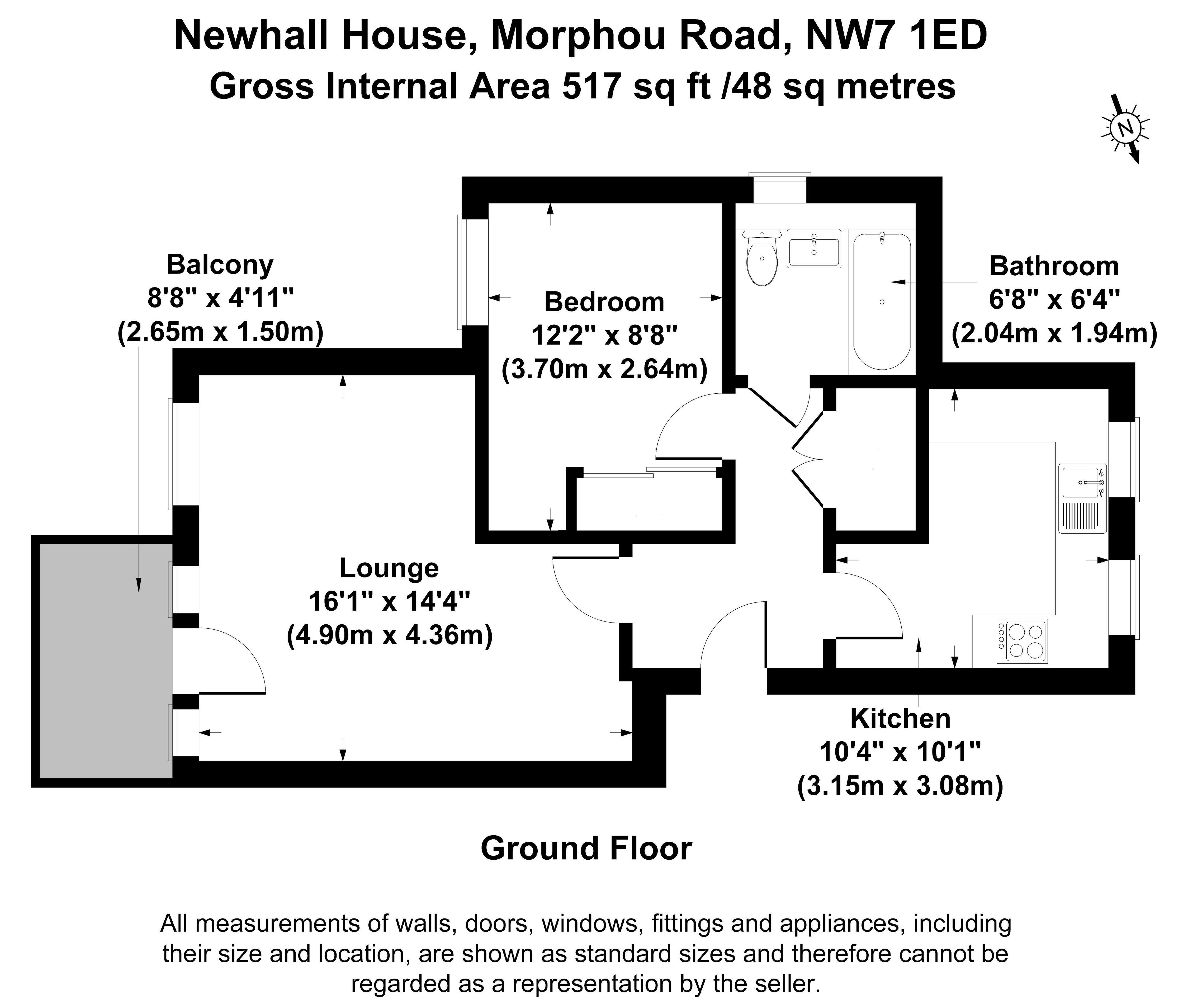 Flat 2 Newhall House 2, Morphou Road, London floorplan