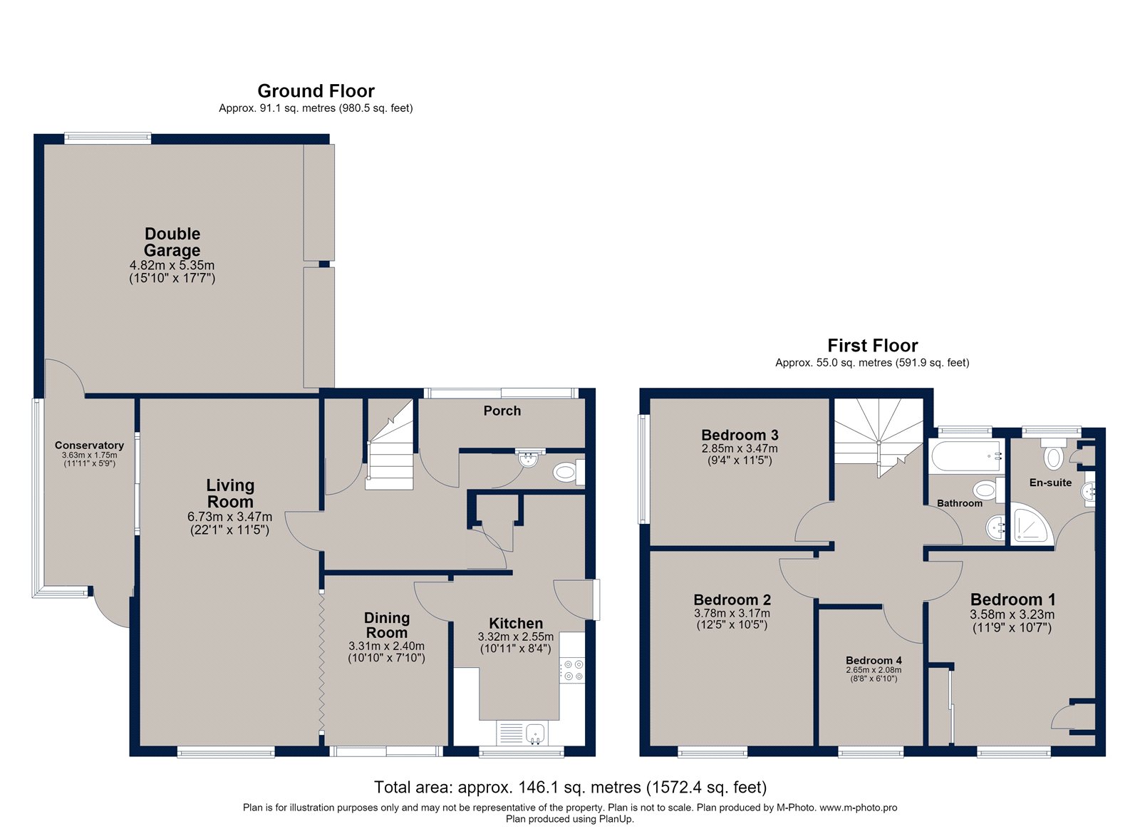 6, Churchill Close, Leicestershire floorplan