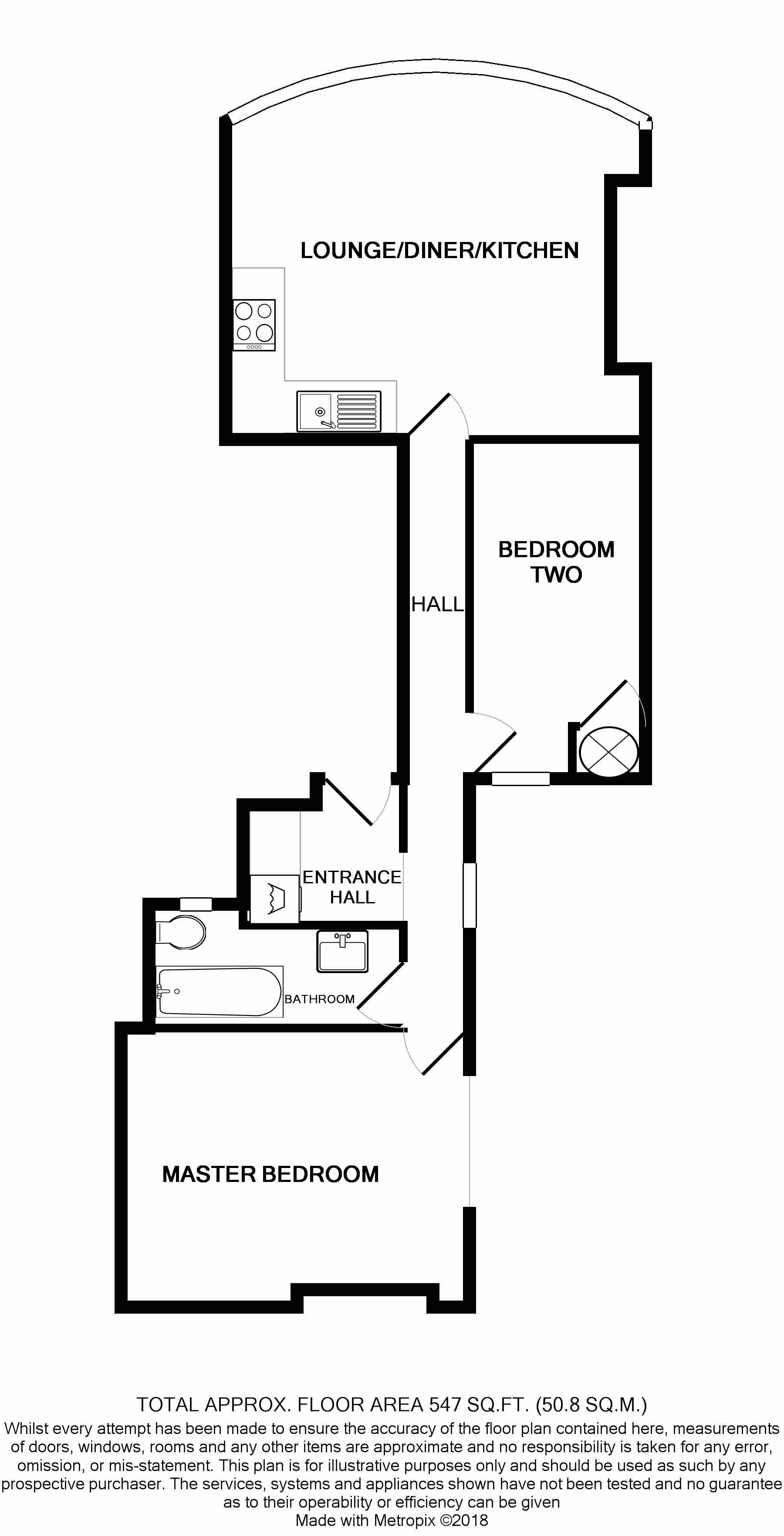 Flat 3, Brighton floorplan