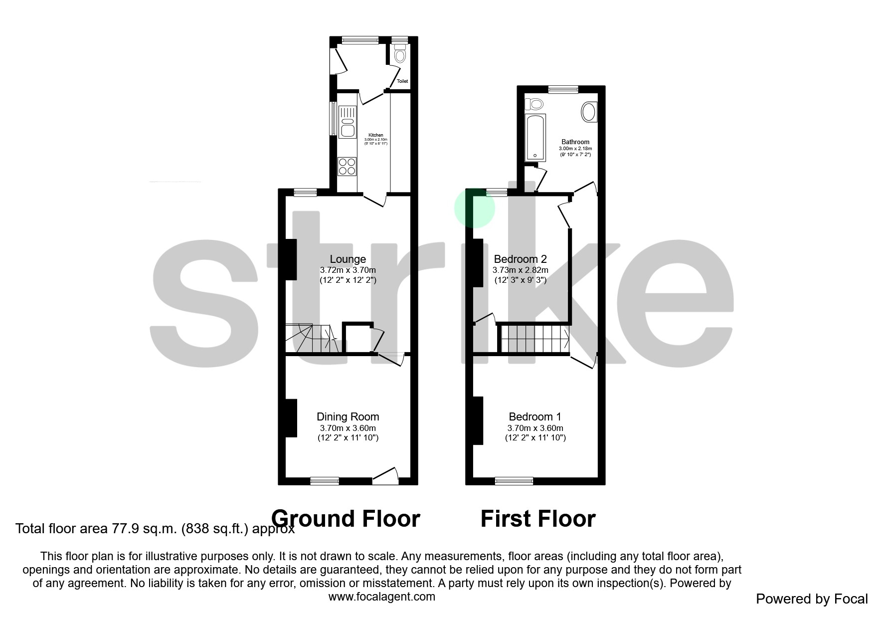 Glentworth Road, Nottingham NG7, 2 bedroom terraced house for sale