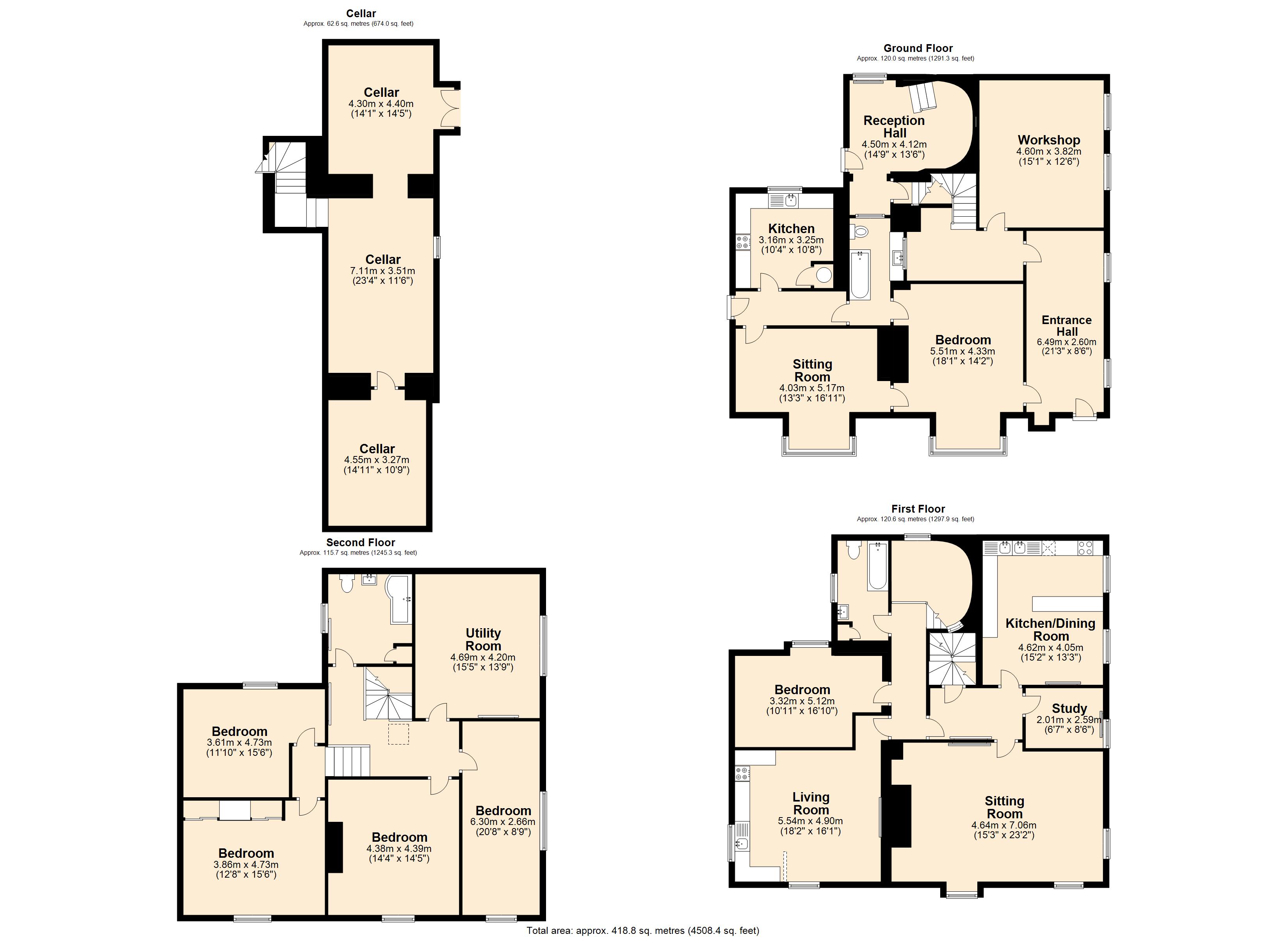 6 Bedrooms  for sale in Clairville, Old Maids Walk, Ross-On-Wye HR9