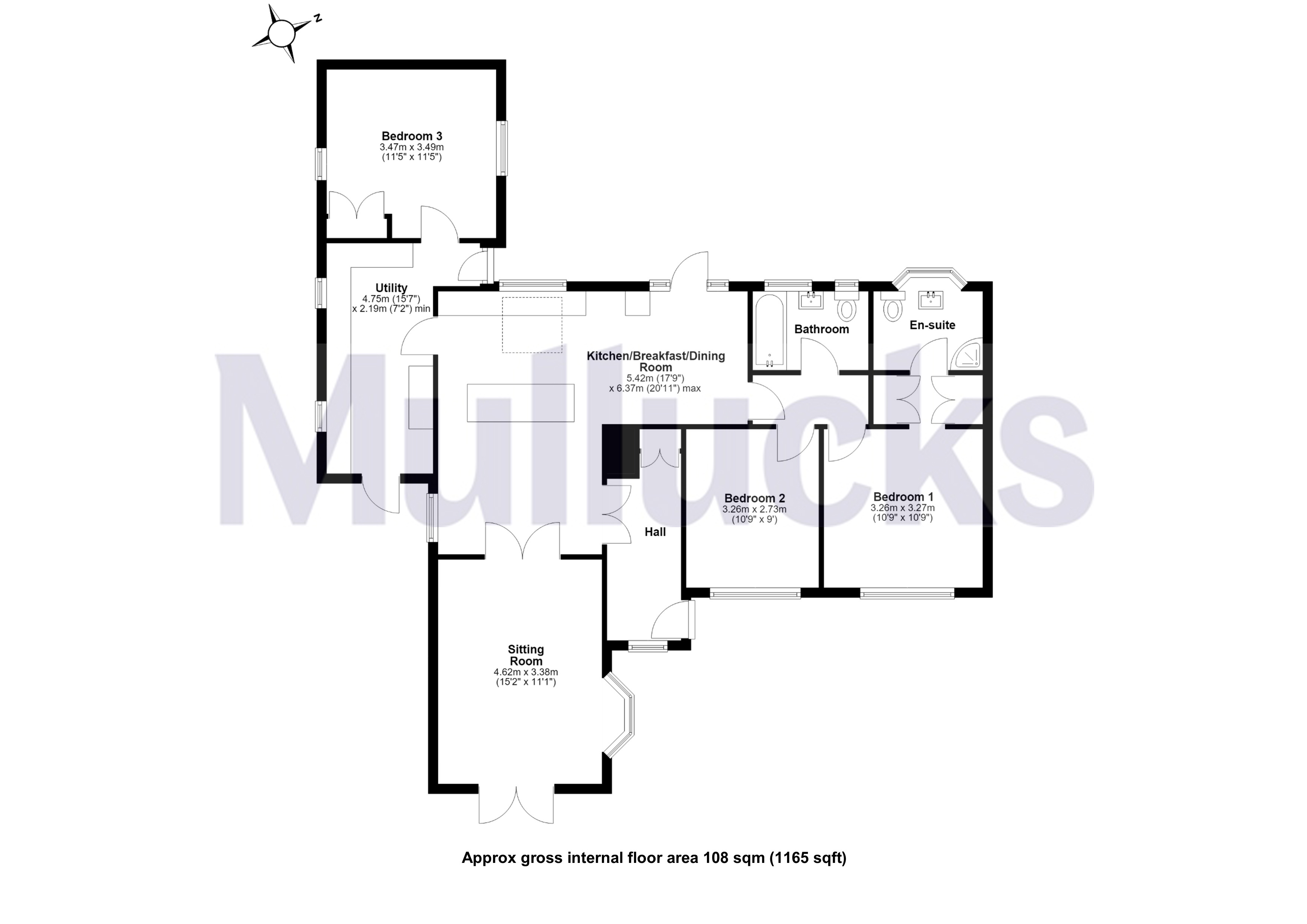 1 Barnfield,, Wicken Bonhunt, Essex floorplan