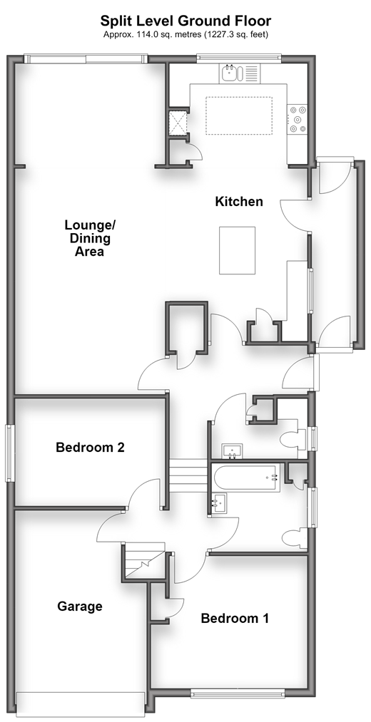 Crescent Drive North Woodingdean, Brighton floorplan