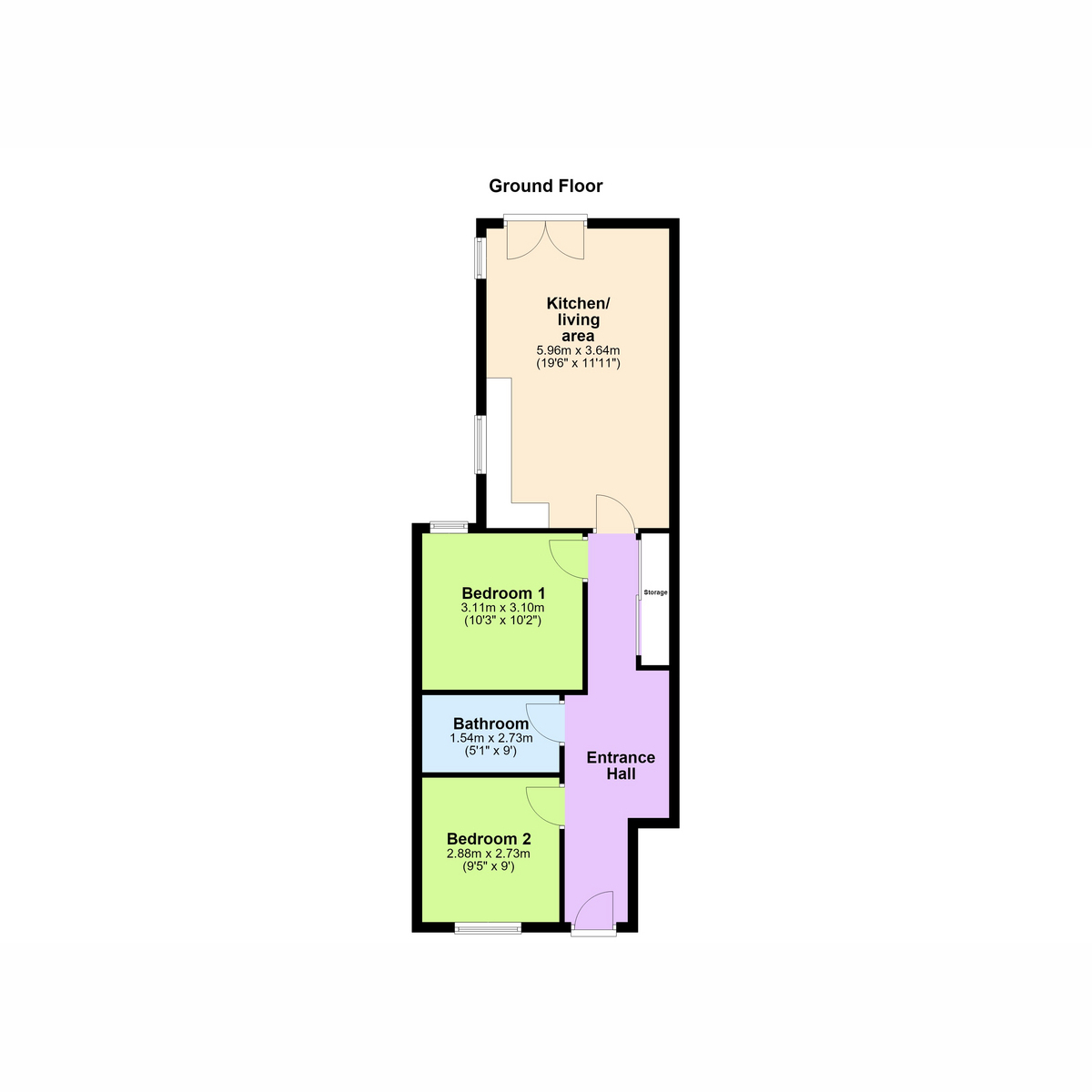 66, Glendale Gardens, Leigh-on-sea floorplan