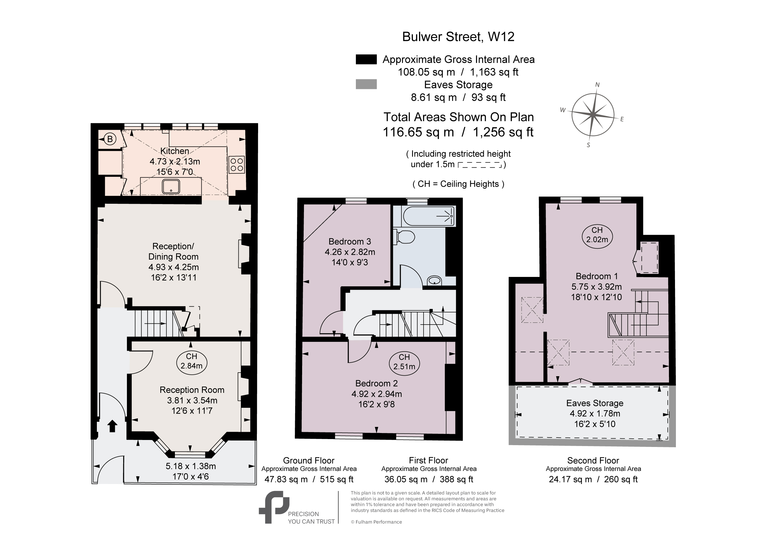 46, Bulwer Street, London floorplan