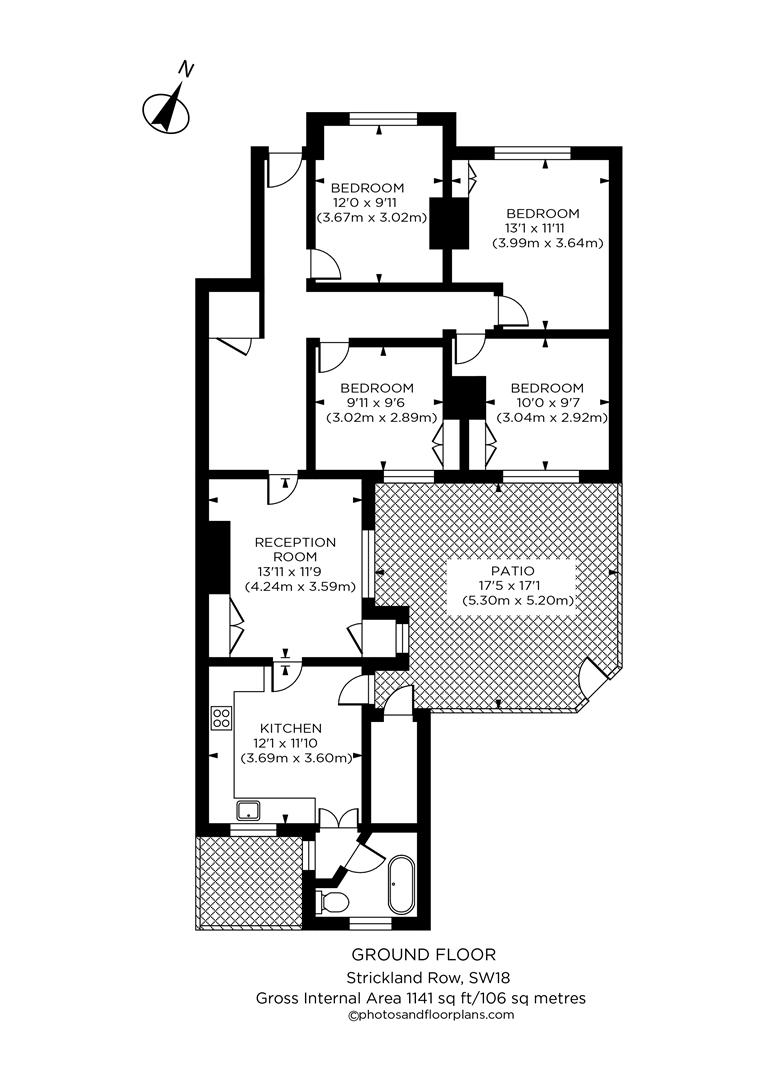 9, Strickland Row, London floorplan