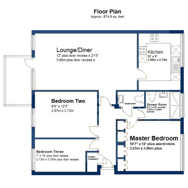 3 Bedrooms Flat for sale in Oakwell Close, Dunstable LU6