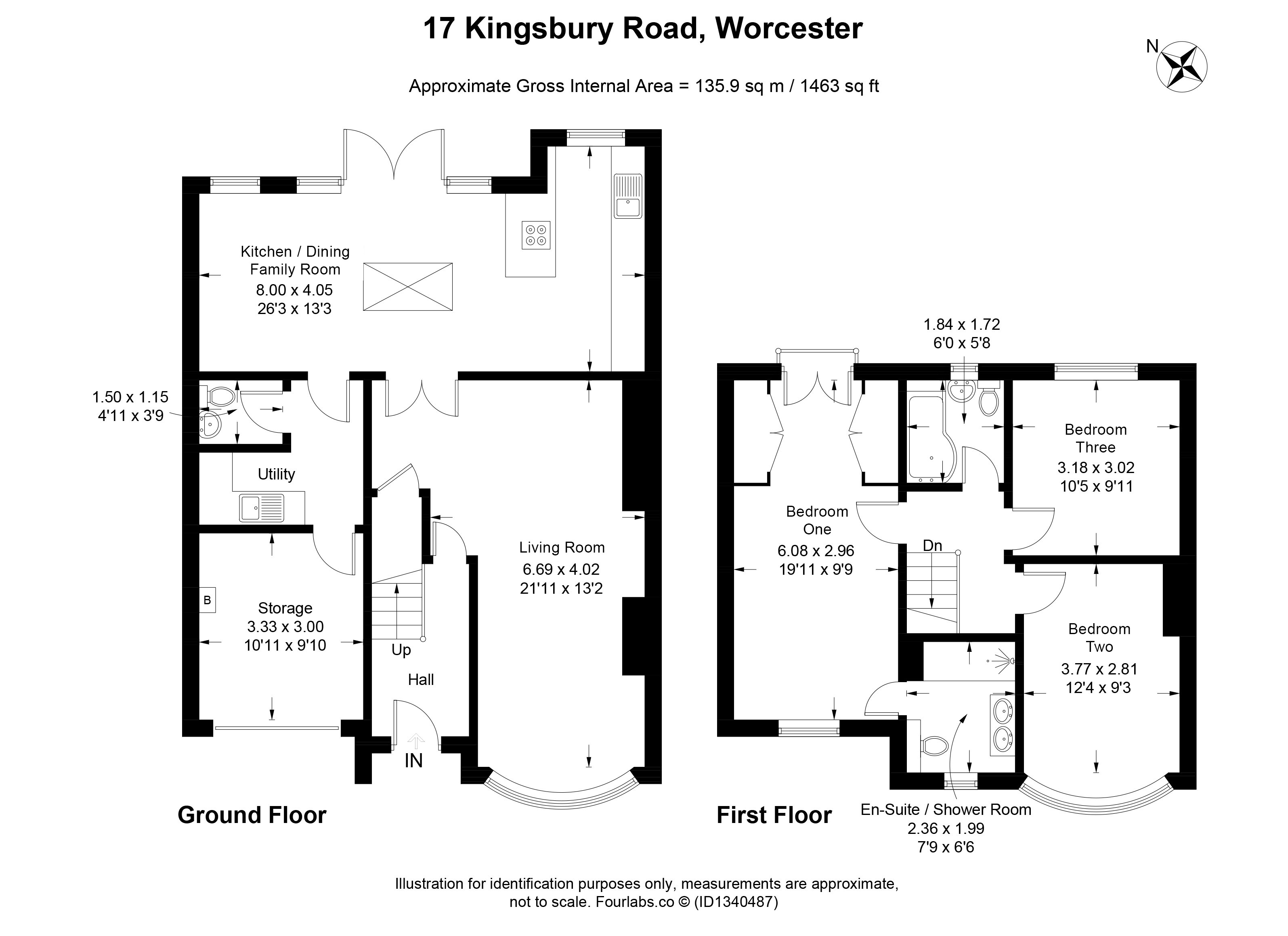 17, Kingsbury Road, Worcester floorplan