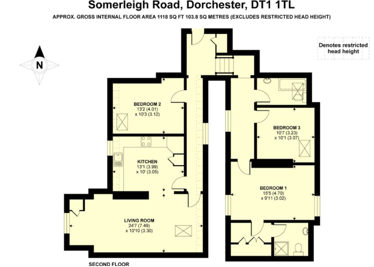Flat 18, Benjamin Ferrey House,, Somerleigh Road, Dorset floorplan