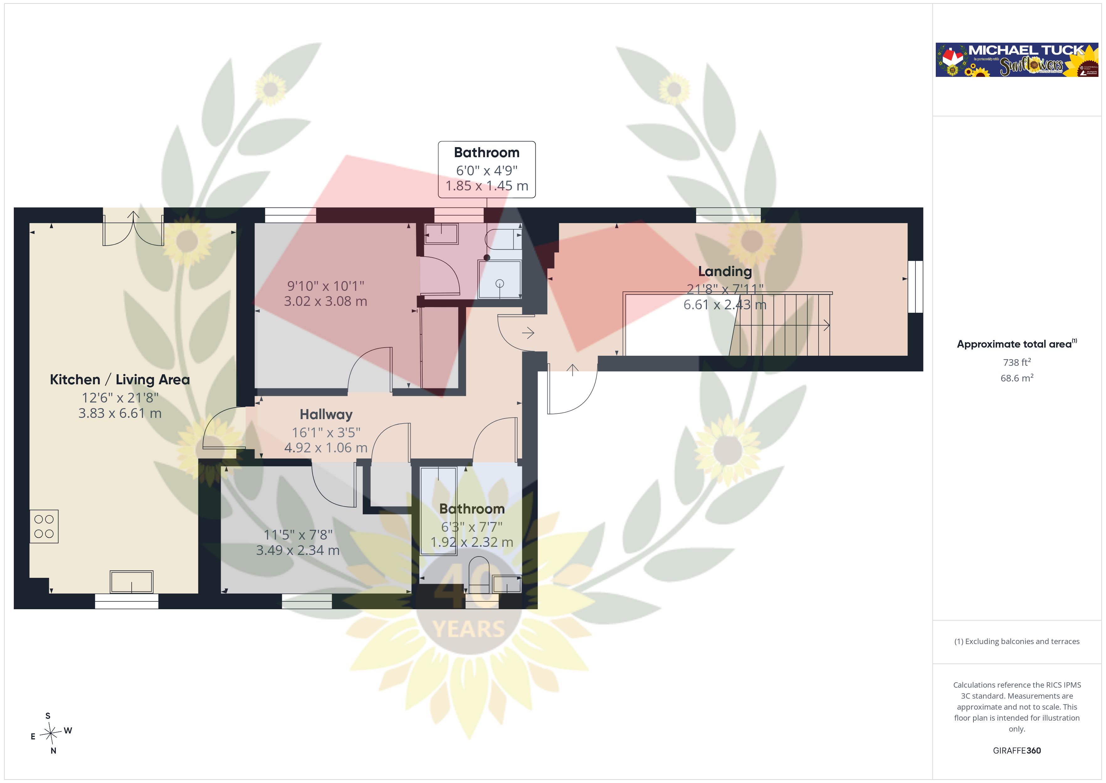 Flat 6, 8, Dorian Road, Bristol floorplan