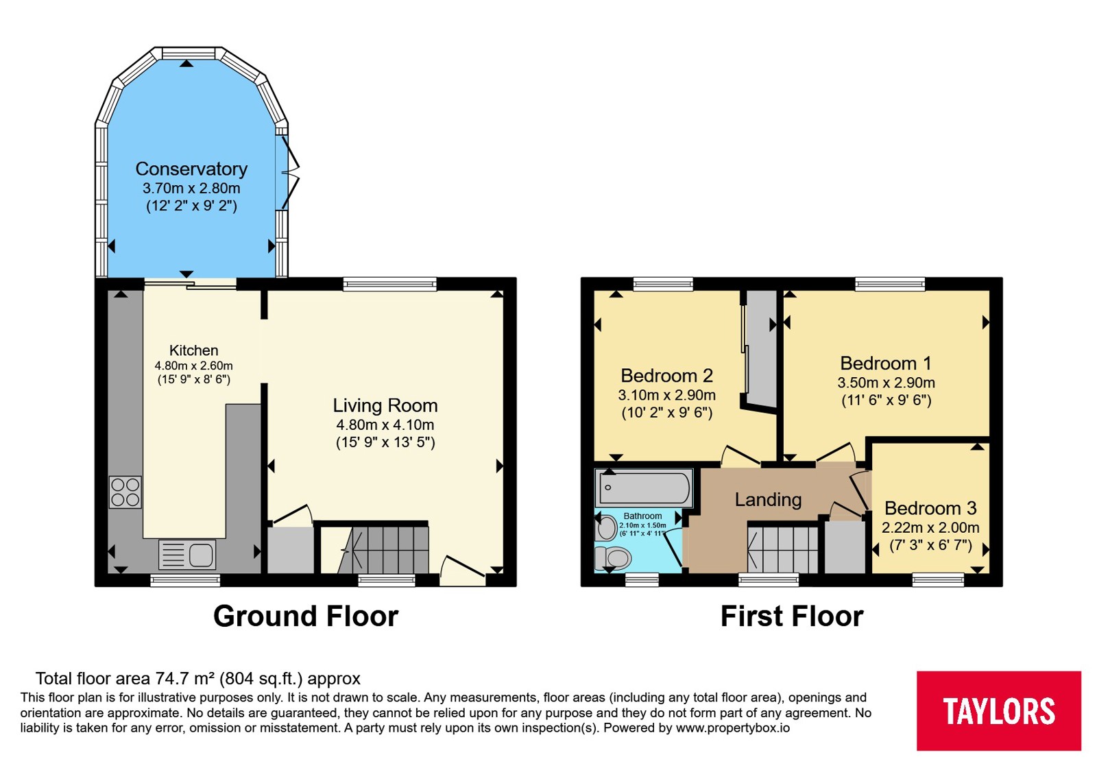 18, Lawford Close, Bedfordshire floorplan