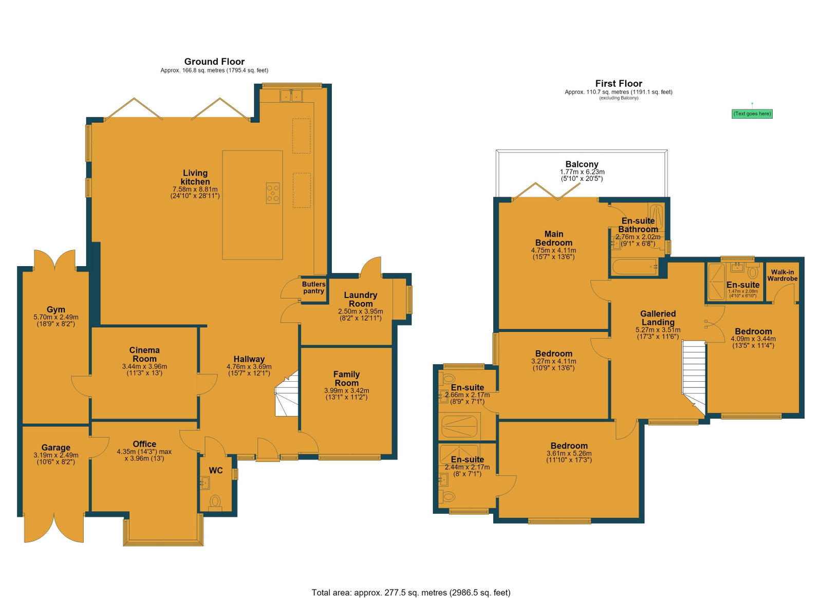 Kirk Lane, Nottingham floorplan