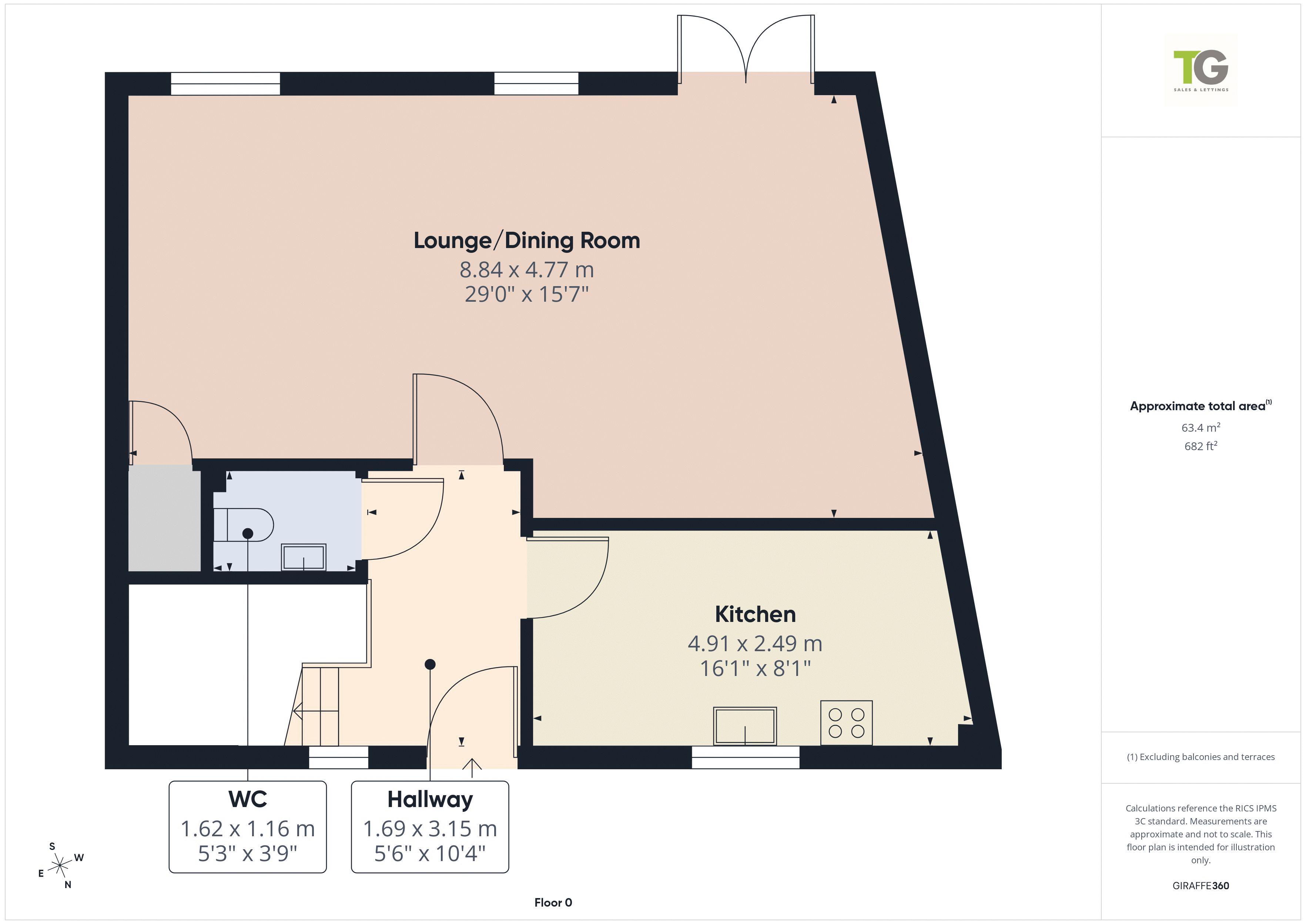 19, Millbrook Walk, Stroud floorplan