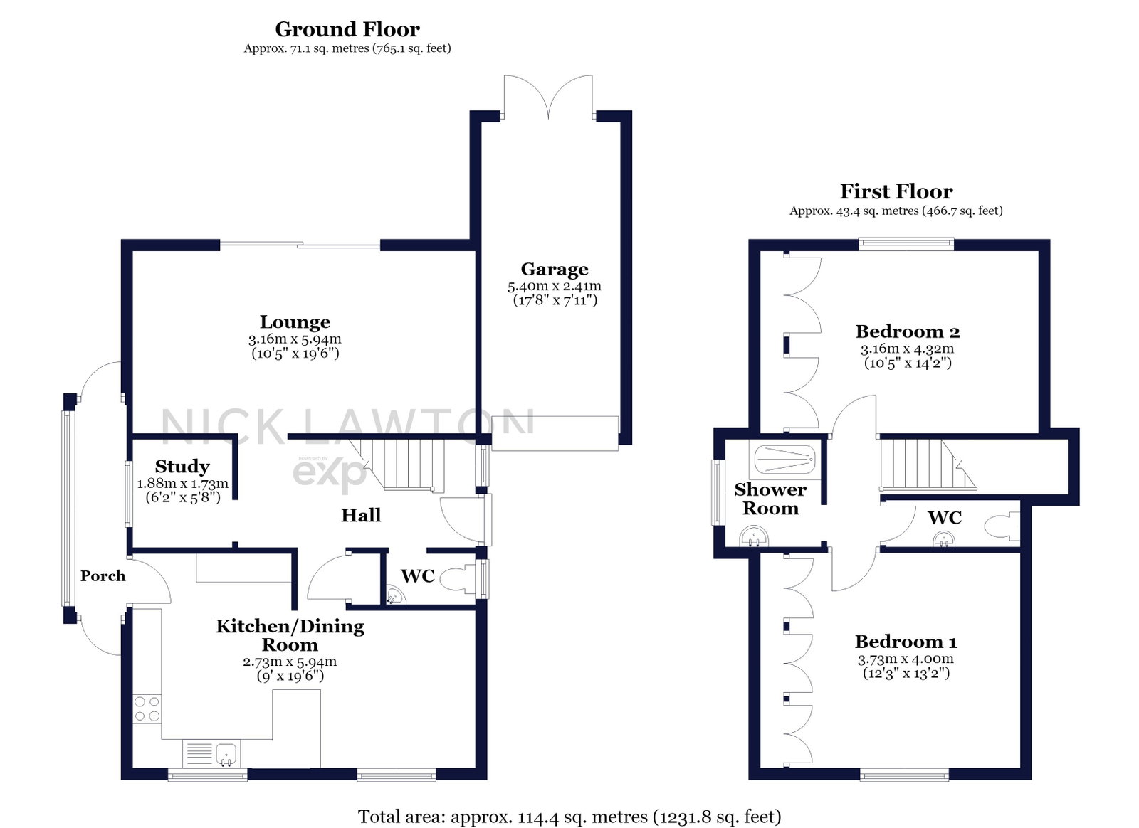 35, Chestnut Avenue, Nottingham floorplan