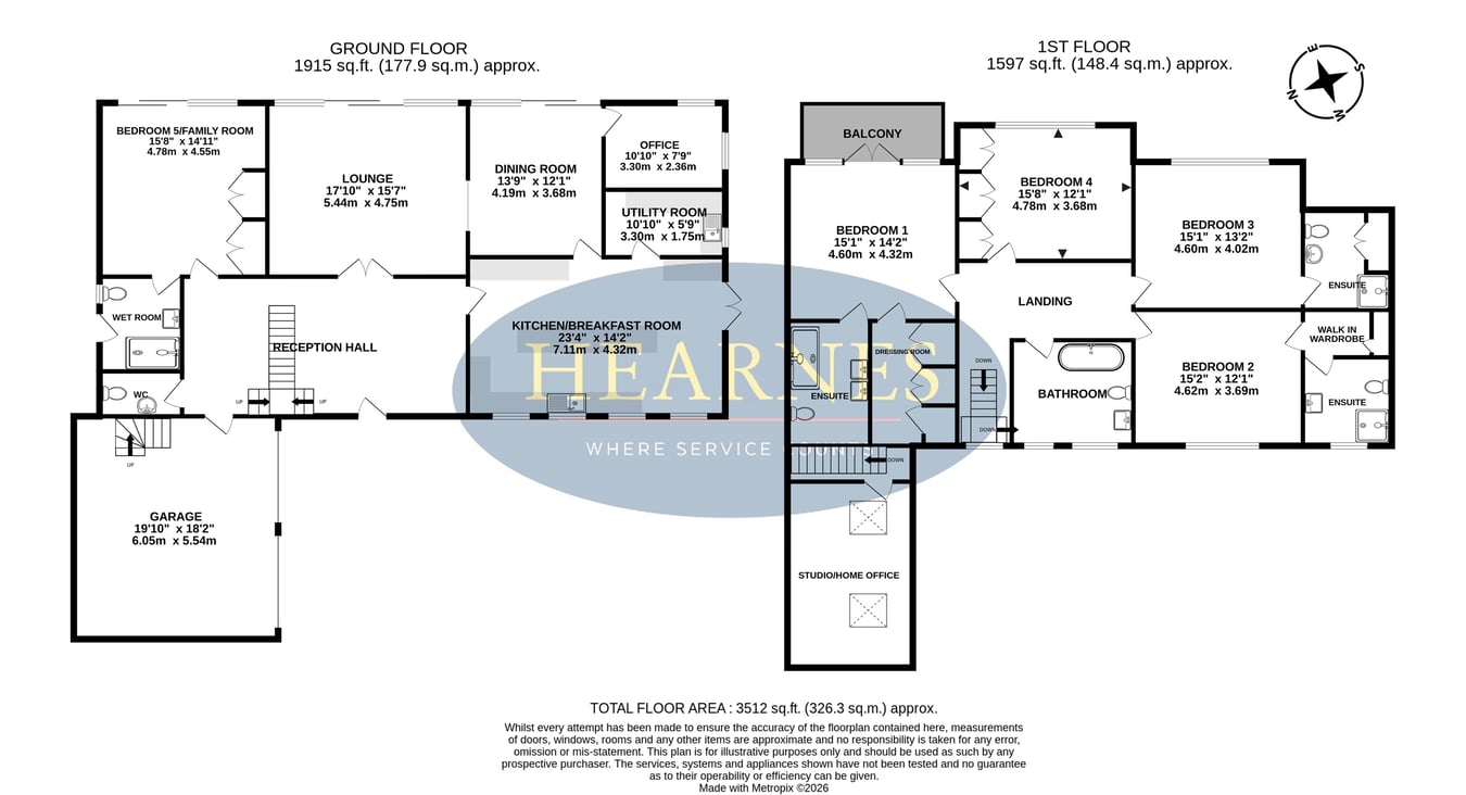 81, Golf Links Road, Ferndown floorplan
