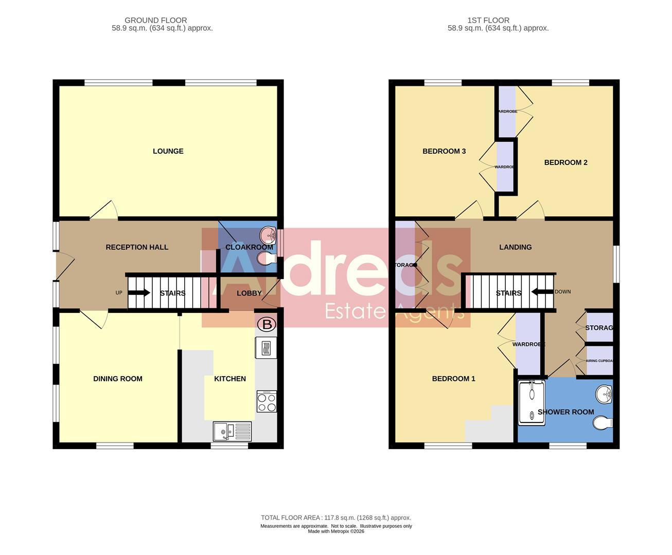 61, Lawn Avenue, Great Yarmouth floorplan