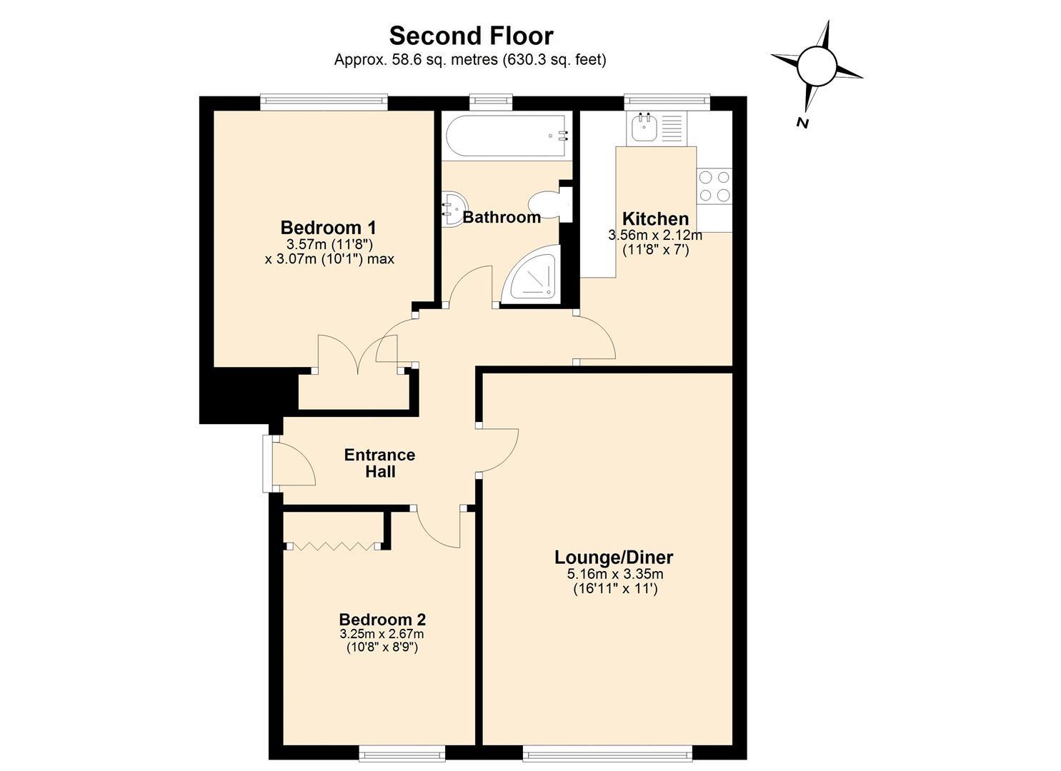 12, Greenacre Court, Egham floorplan