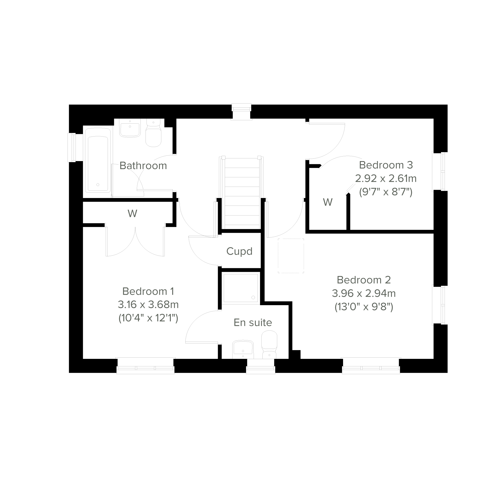61, Ffordd Pendre, Carmarthen floorplan