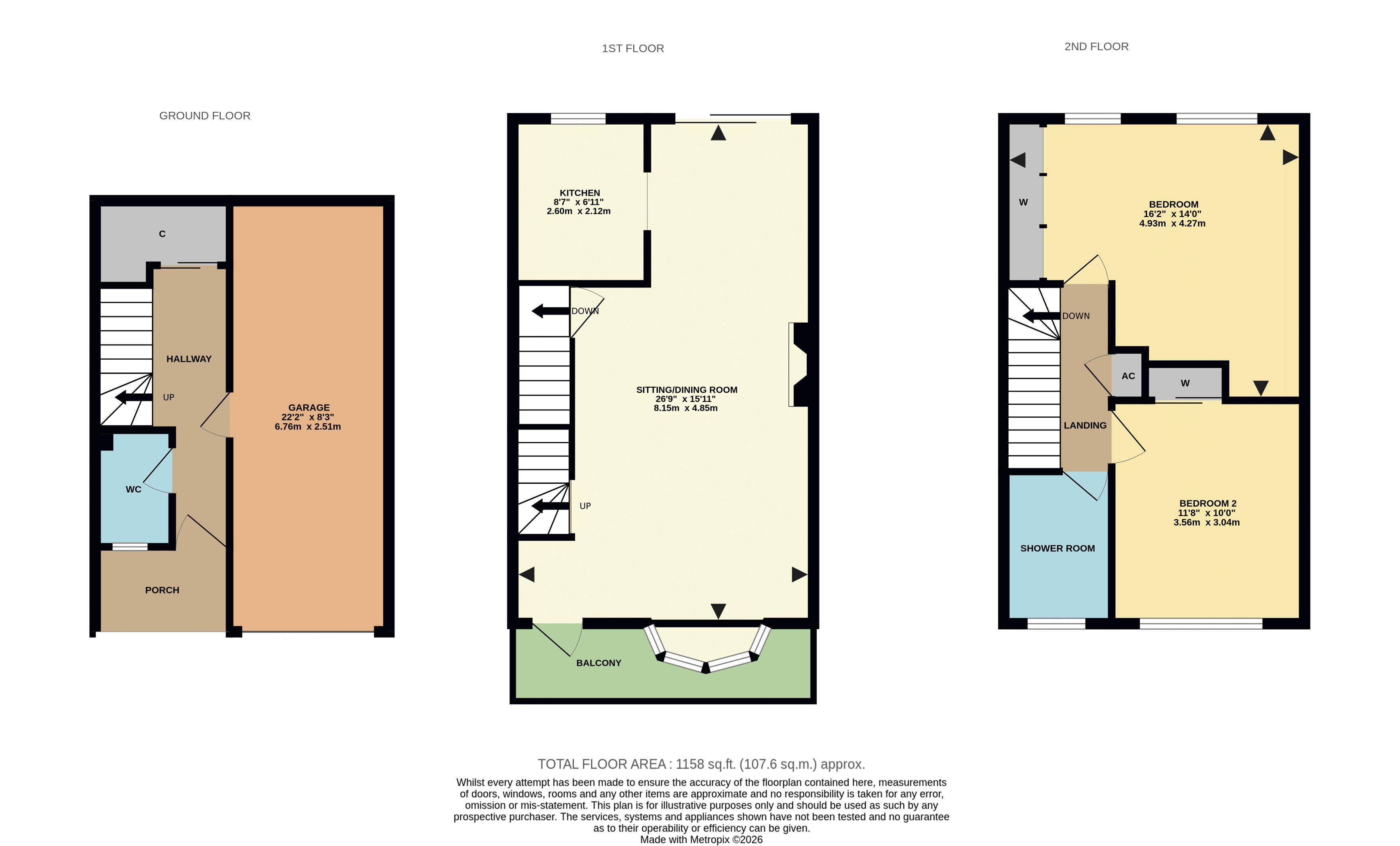 1 Stagbury House, Outwood Lane, Coulsdon floorplan
