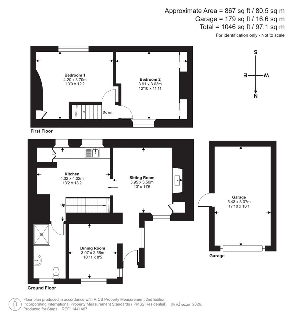 Jasmine Cottage, Bideford floorplan