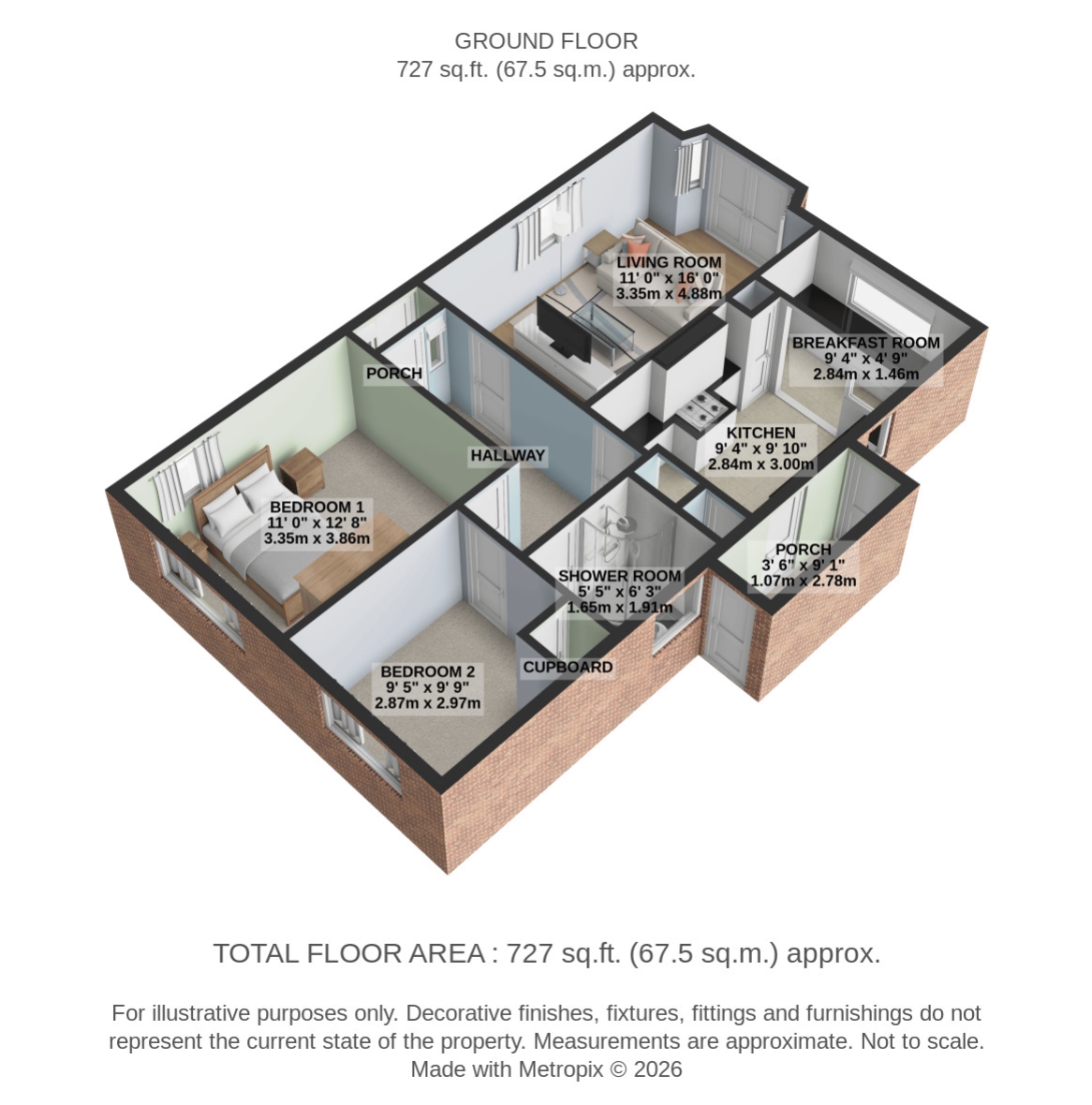 22, Willow Avenue, Exmouth floorplan