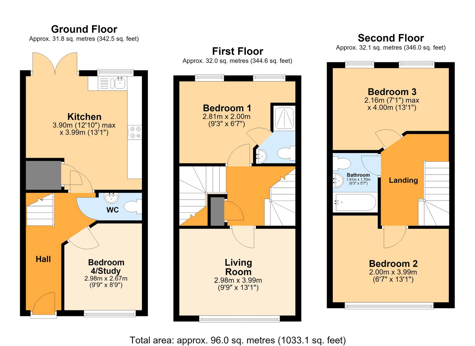 Rhodfa Ieuan, Cardiff floorplan