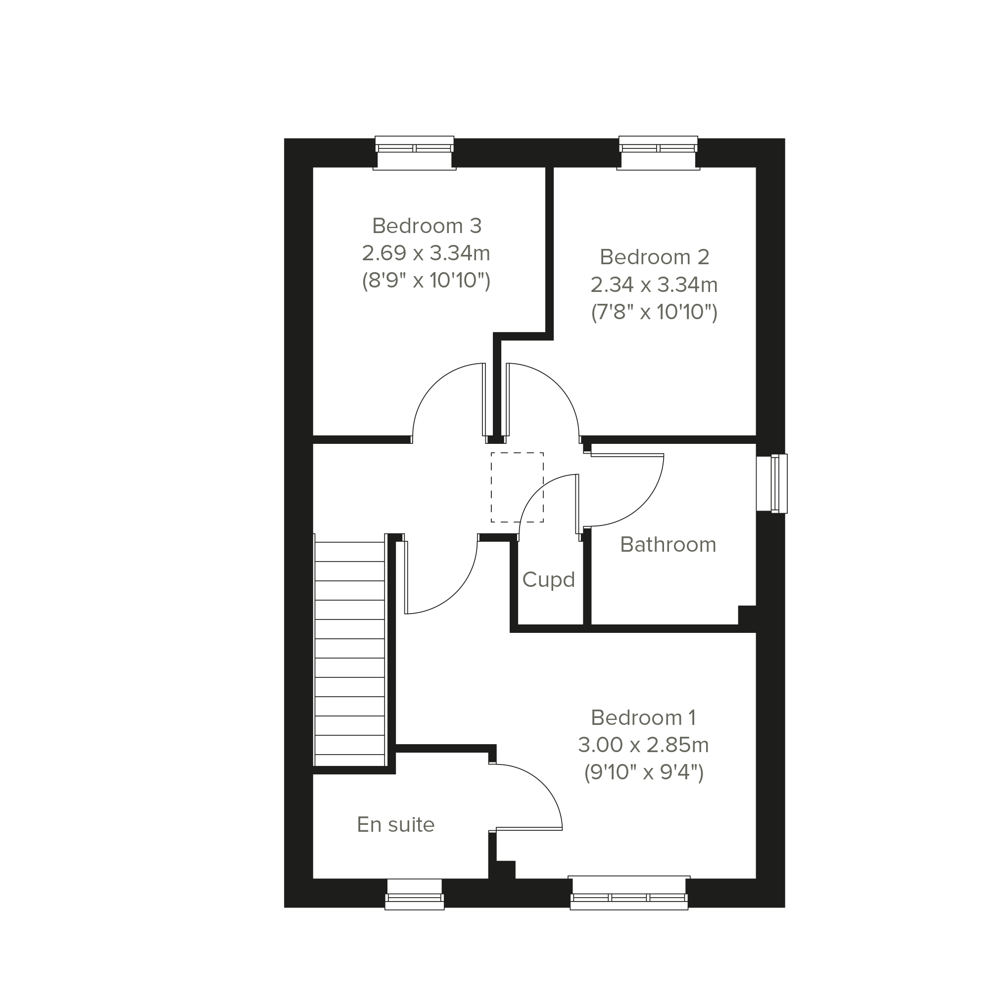 307, Cricket Lane, Lichfield floorplan