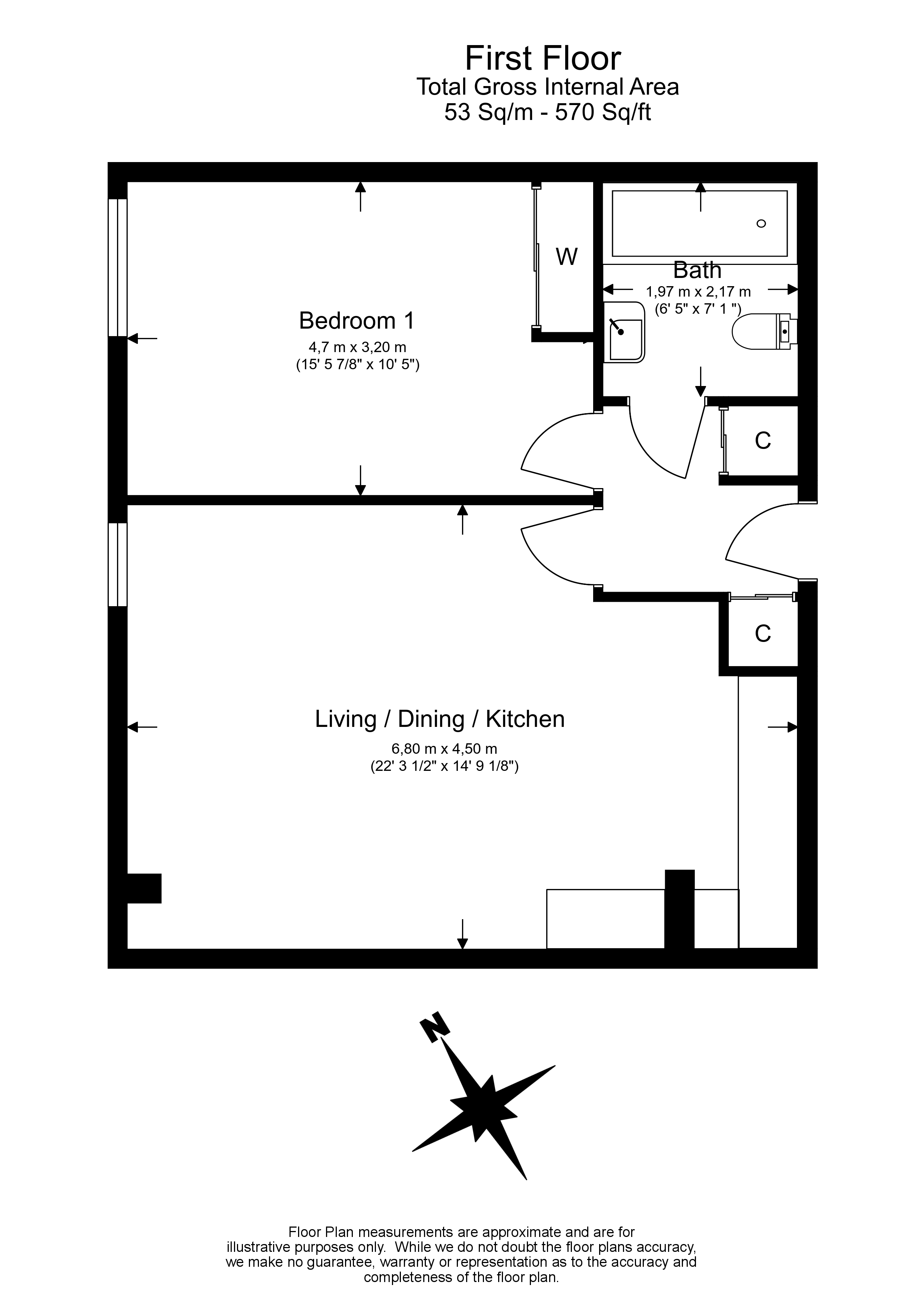 1 Bedrooms Flat to rent in 2 Kew Bridge Road, Brentford TW8