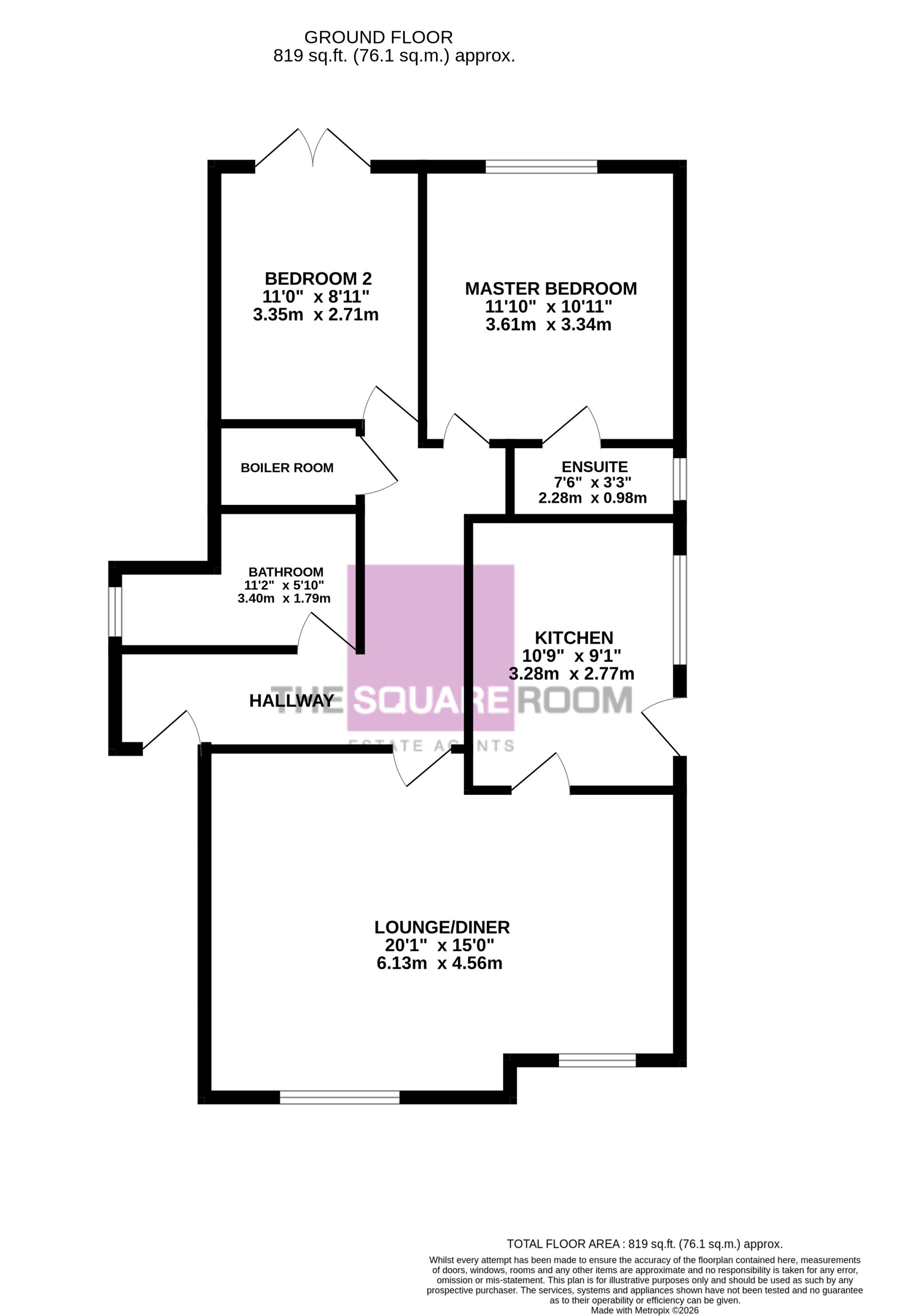 12, Castle Lane, Blackpool floorplan