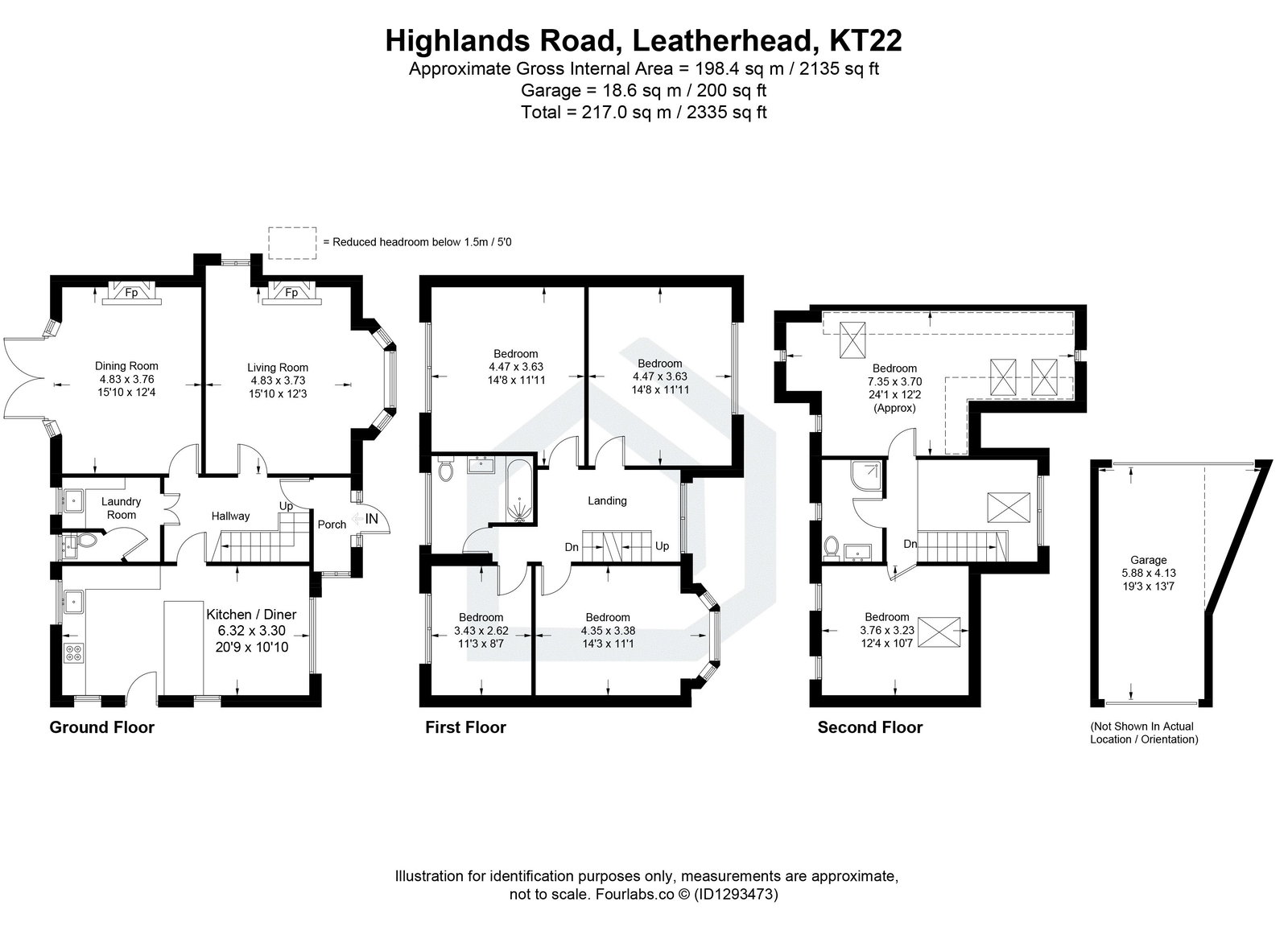 32, Highlands Road, Leatherhead floorplan