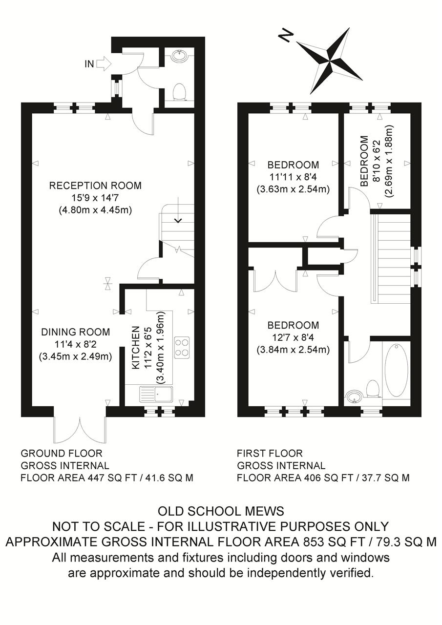 1, Old School Mews, Chartham floorplan