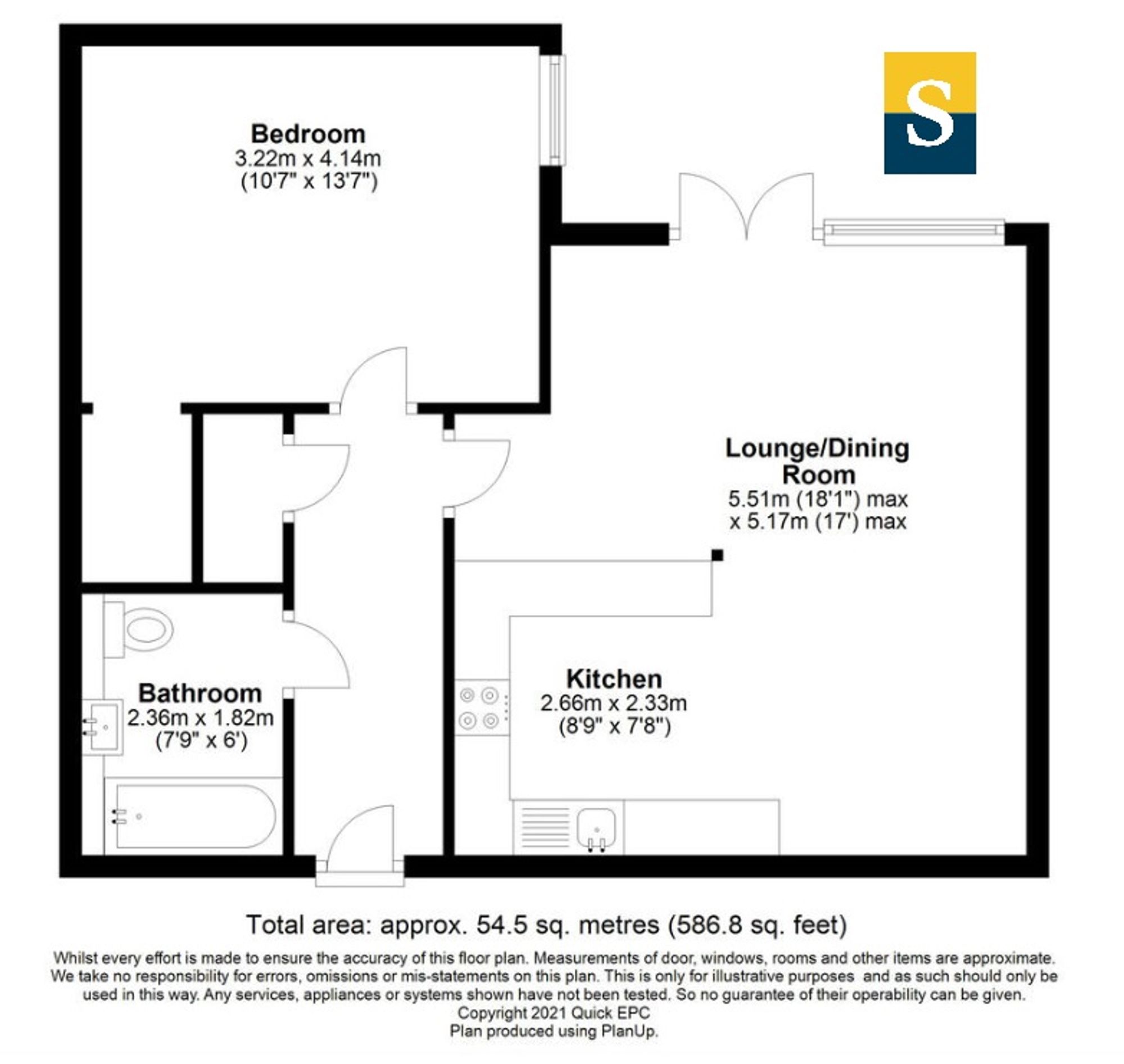 Flat 9, The Grove Headley Road, Hindhead floorplan