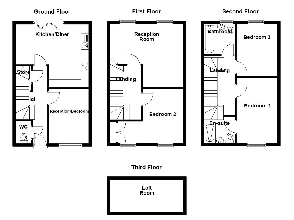 24, Hampstead Drive, Manchester floorplan