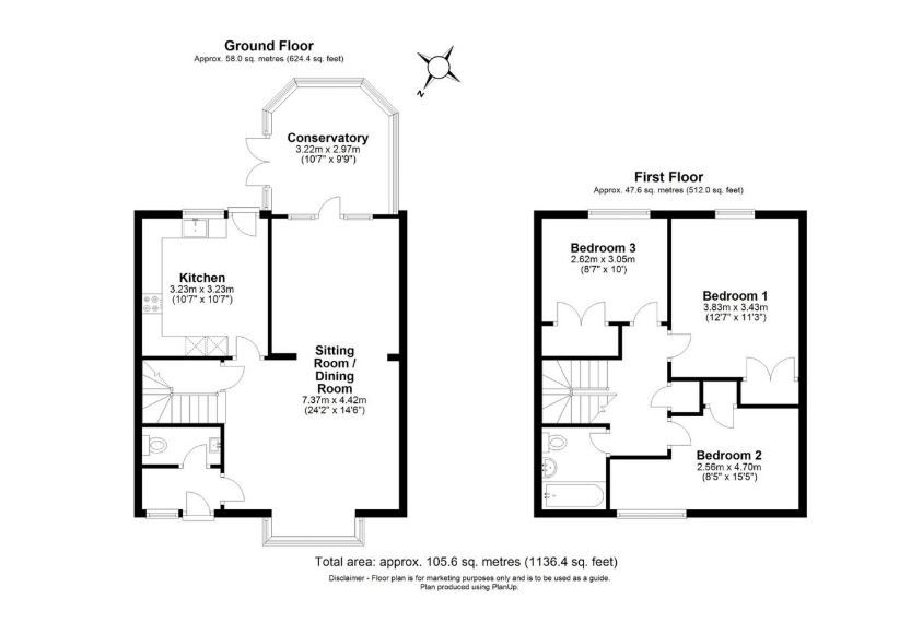 Kewferry Cottage, 2c Dawes Lane, Sarratt floorplan
