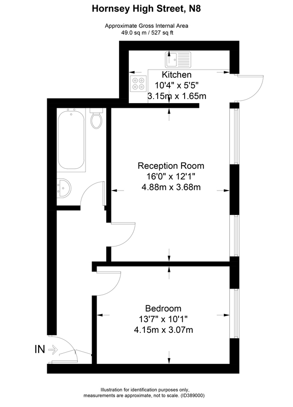 1 Bedrooms Flat to rent in Hornsey High Street, London N8