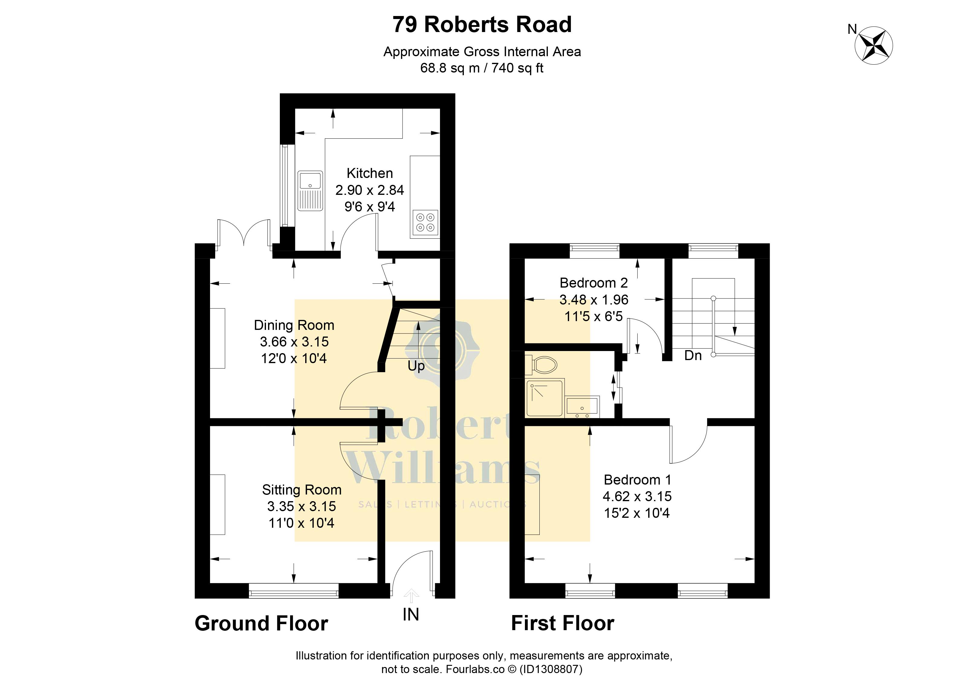 79, Roberts Road, Exeter floorplan