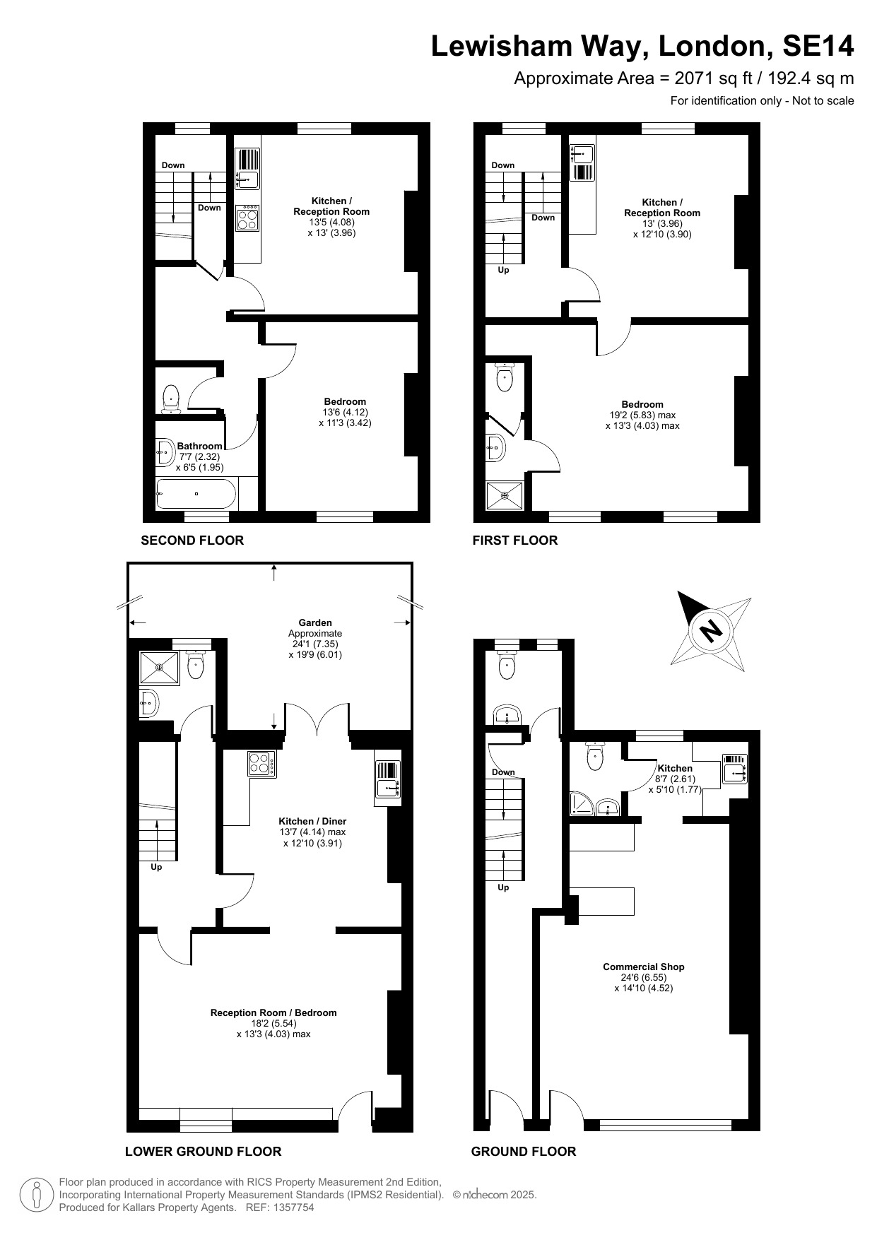 137a Lewisham Way floorplan