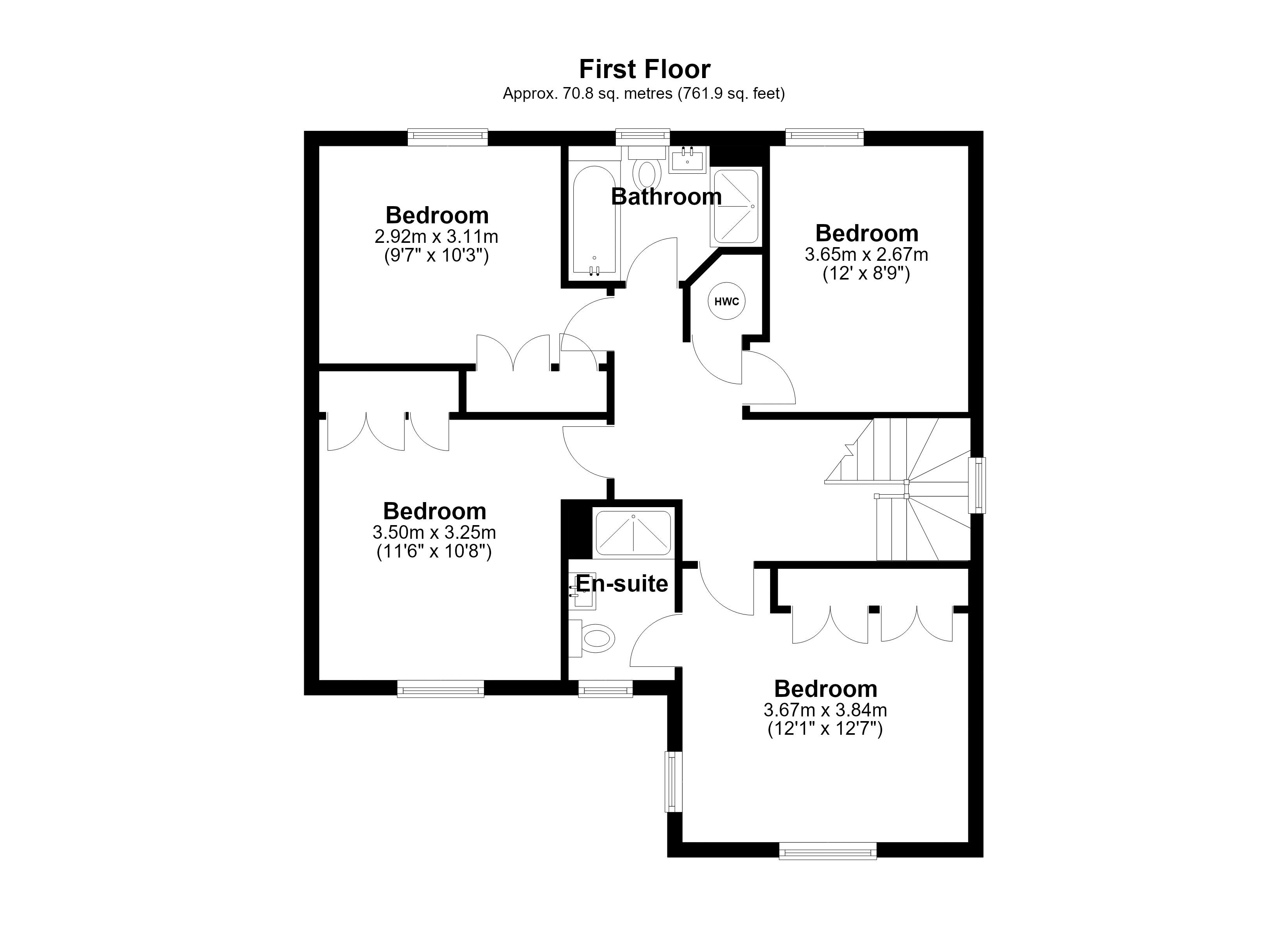 45, Juniper Way, Shifnal floorplan