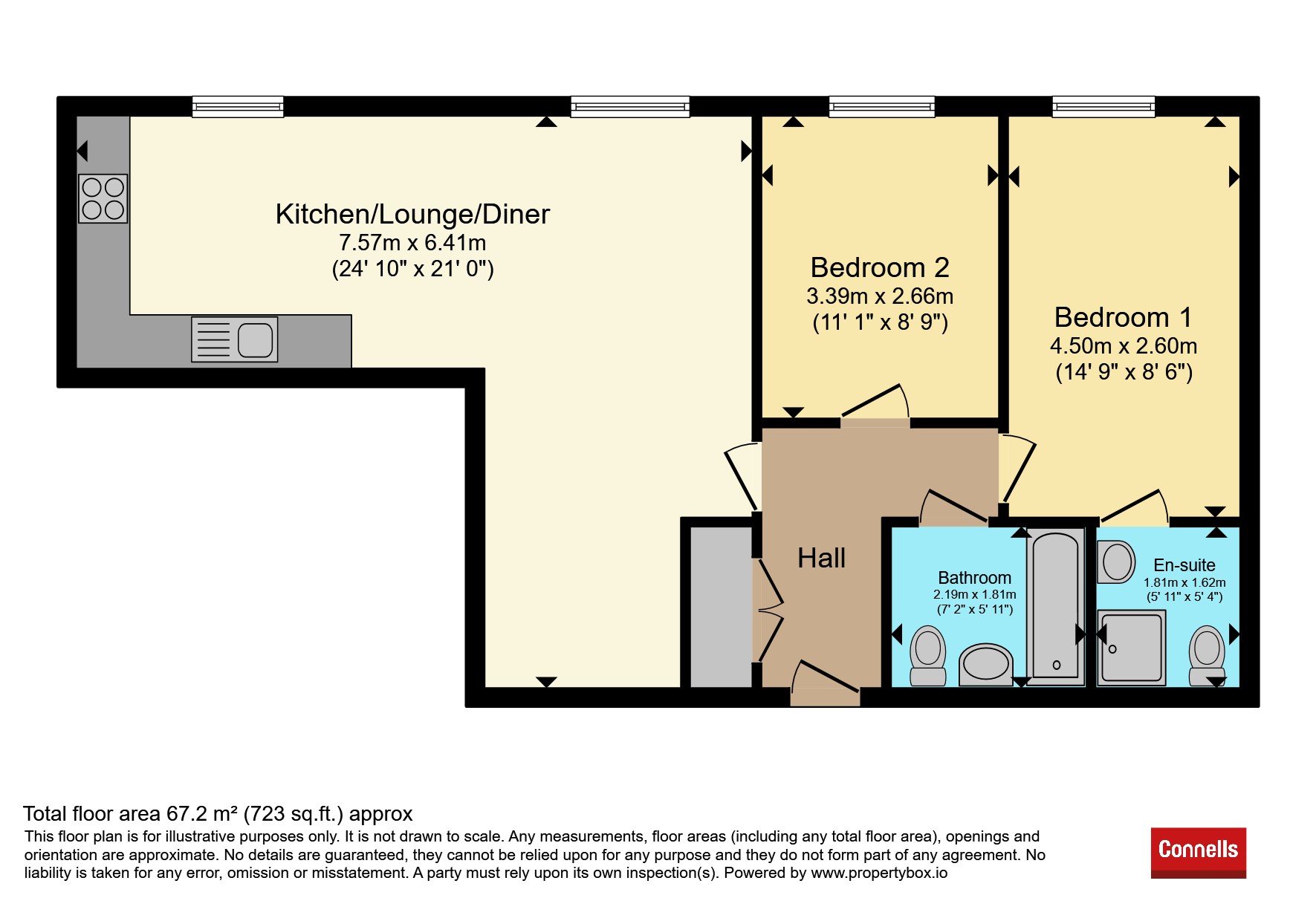 Apartment 35, 25, Leys Avenue, LETCHWORTH GARDEN CITY floorplan