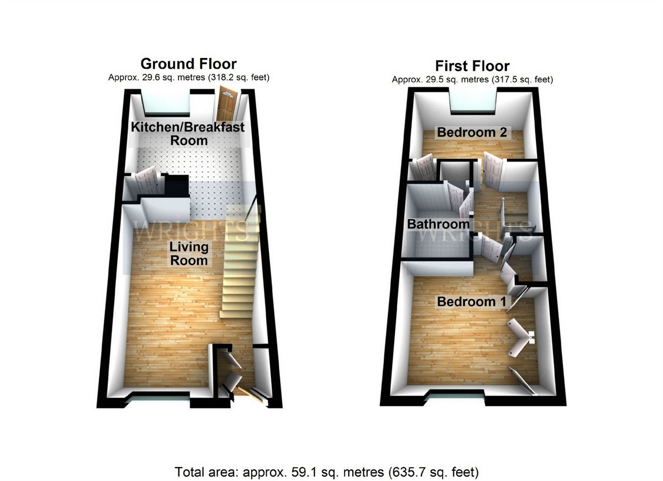 2 Bedrooms Terraced house for sale in Hanover Walk, Hatfield, Hertfordshire, England AL10