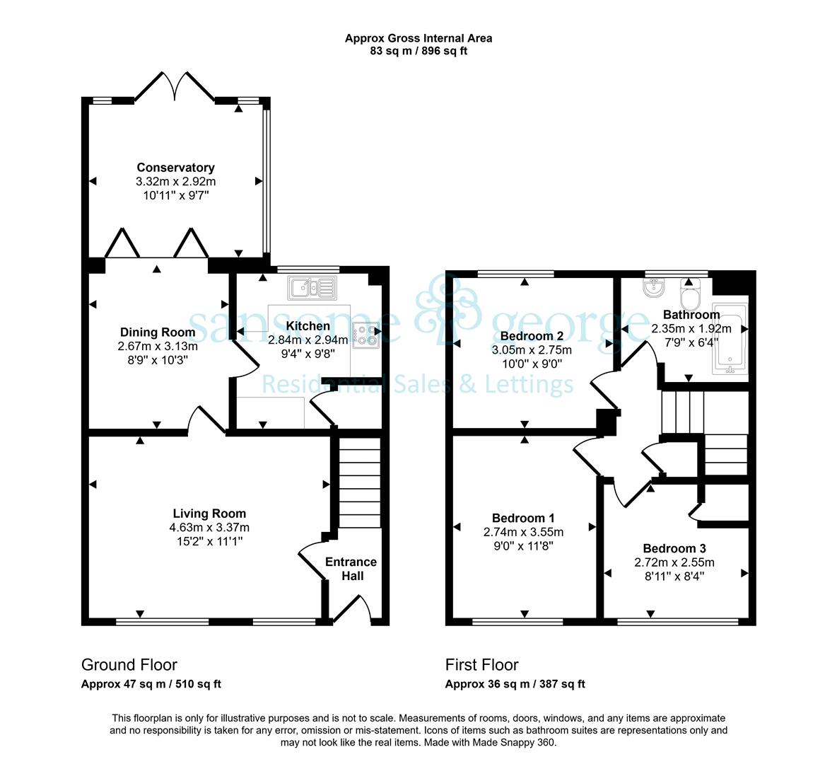 46, Primrose Close, Reading floorplan