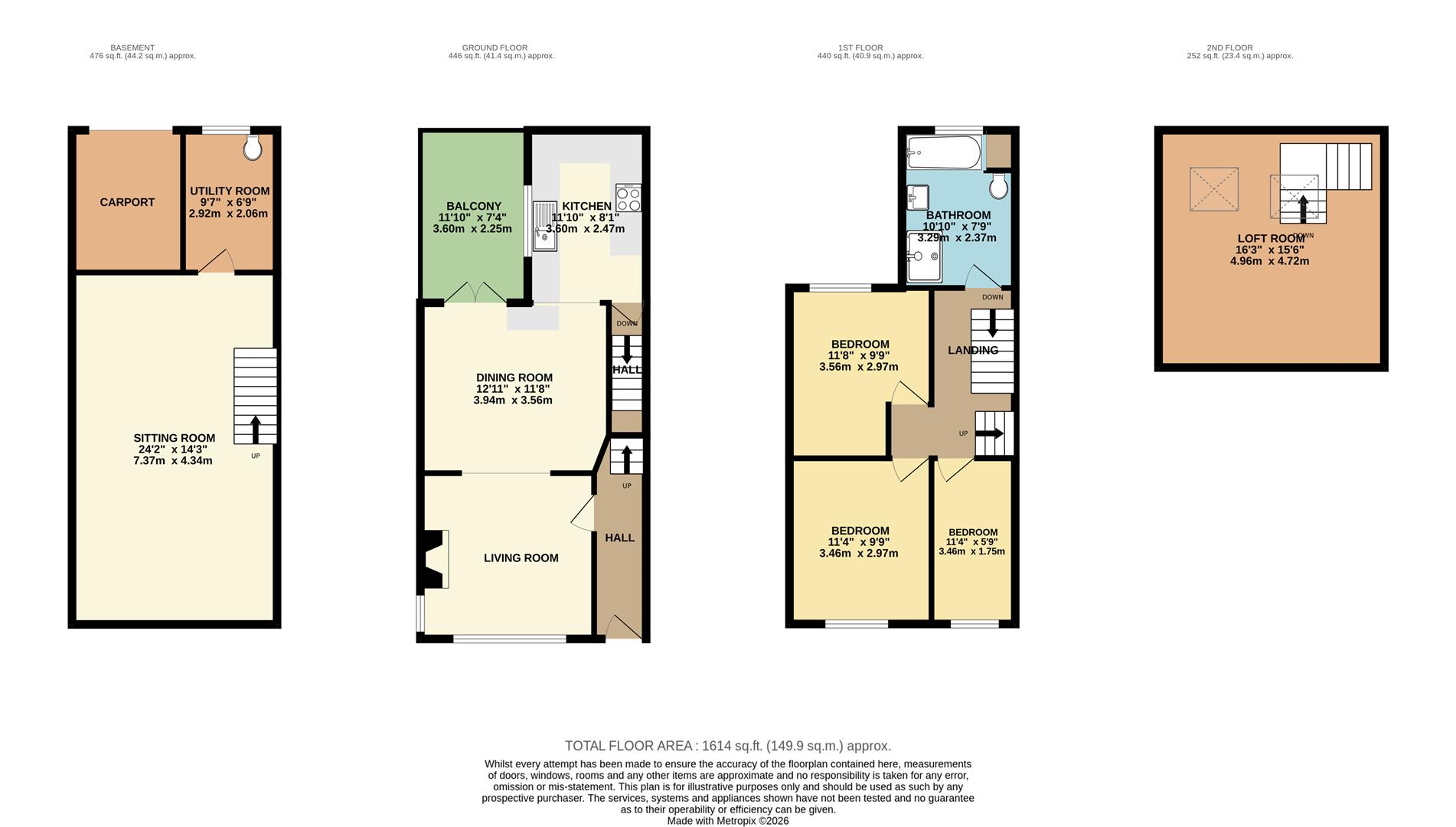 Albion Road, High Peak floorplan