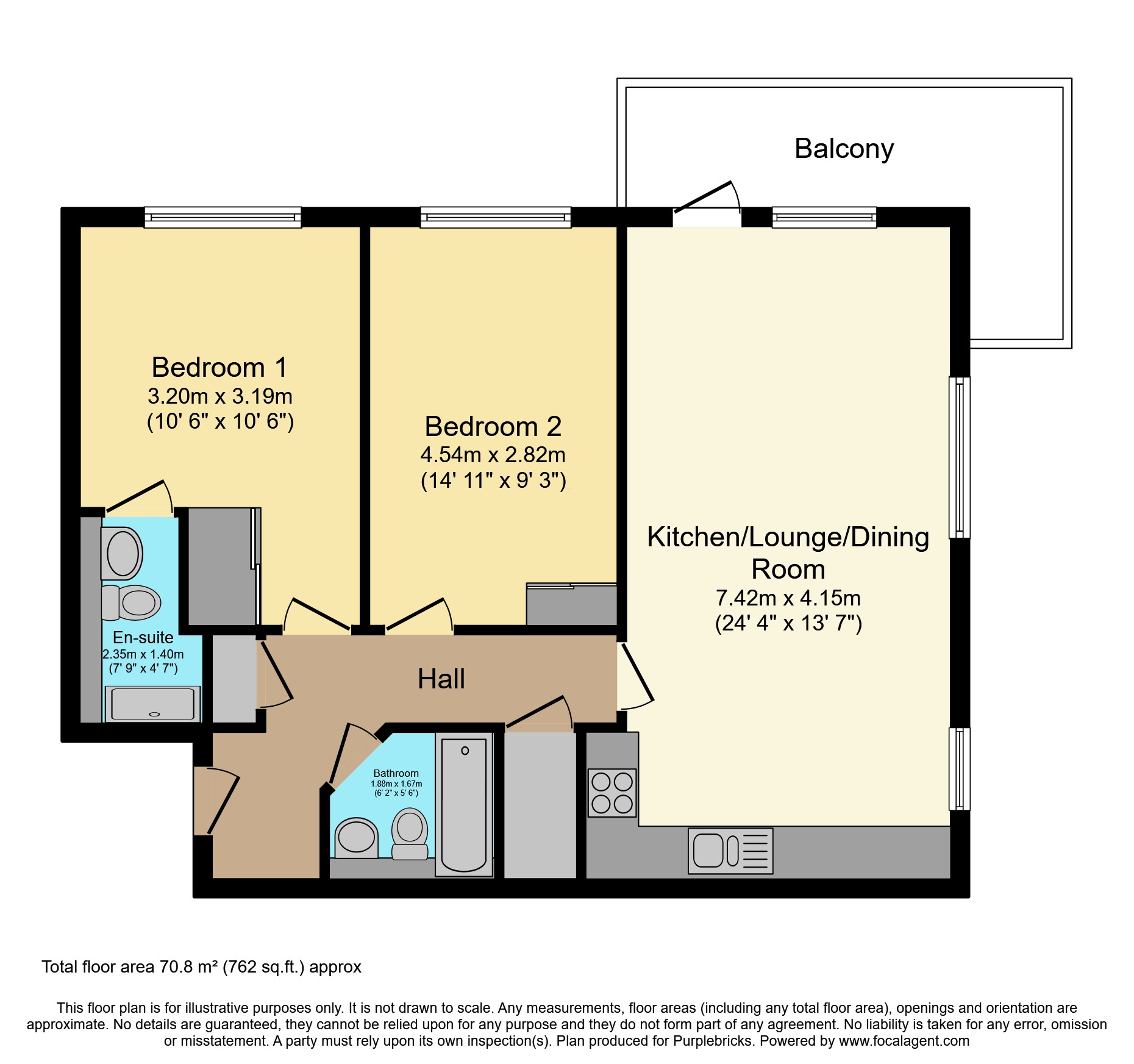 23 Lincoln Court, Wallis Square, Farnborough floorplan