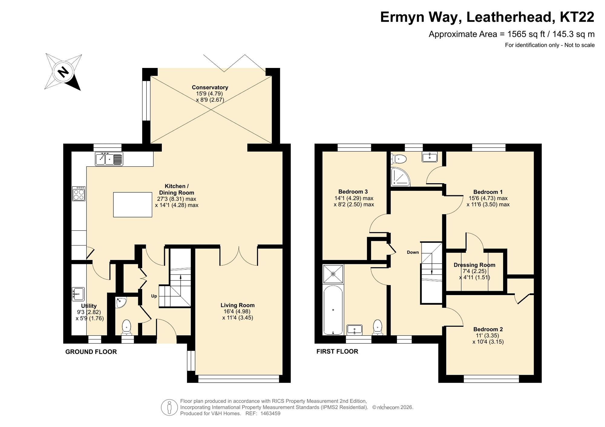 1 Rye Cottages Ermyn Way, Leatherhead floorplan