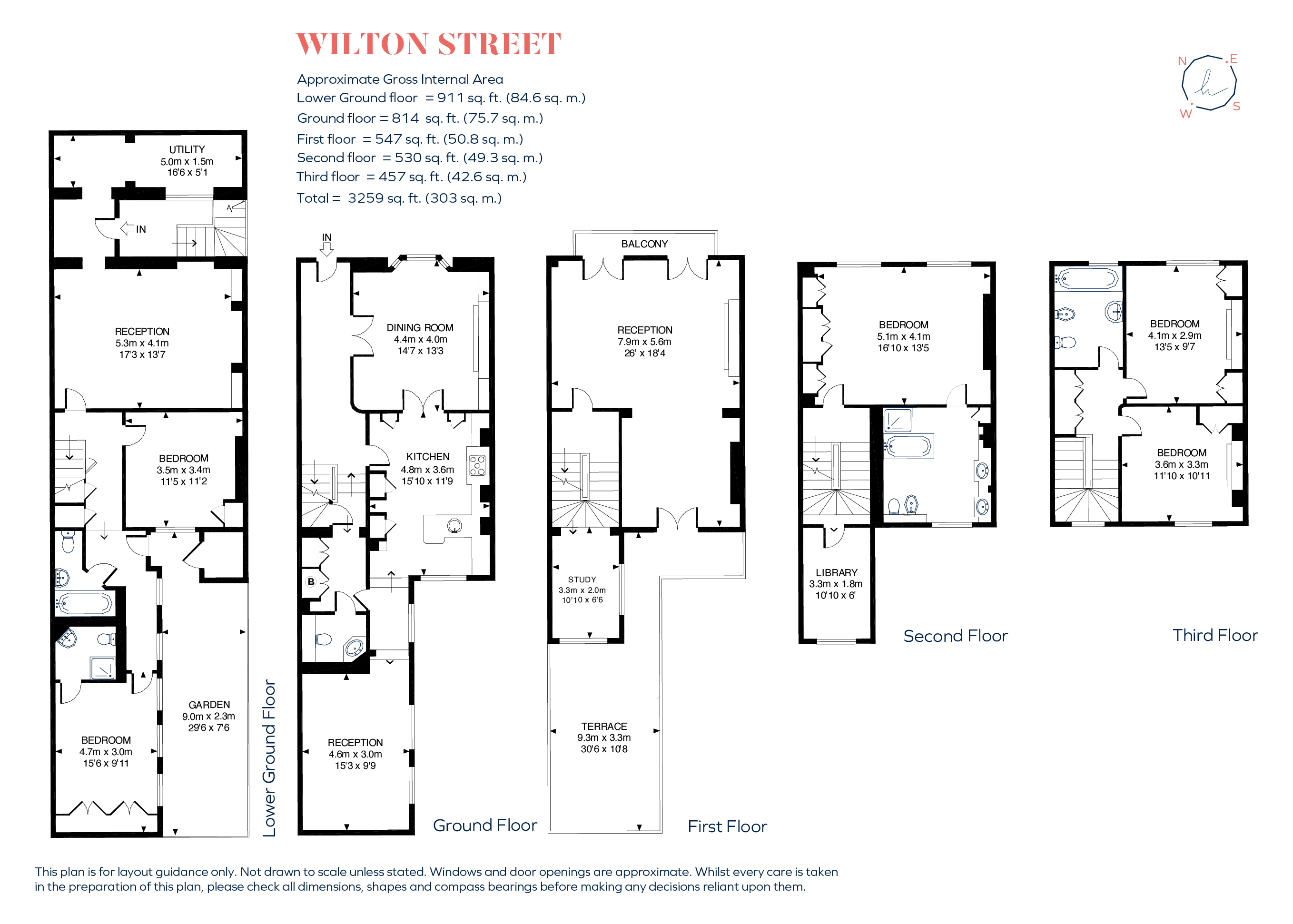 9, Wilton Street, London floorplan