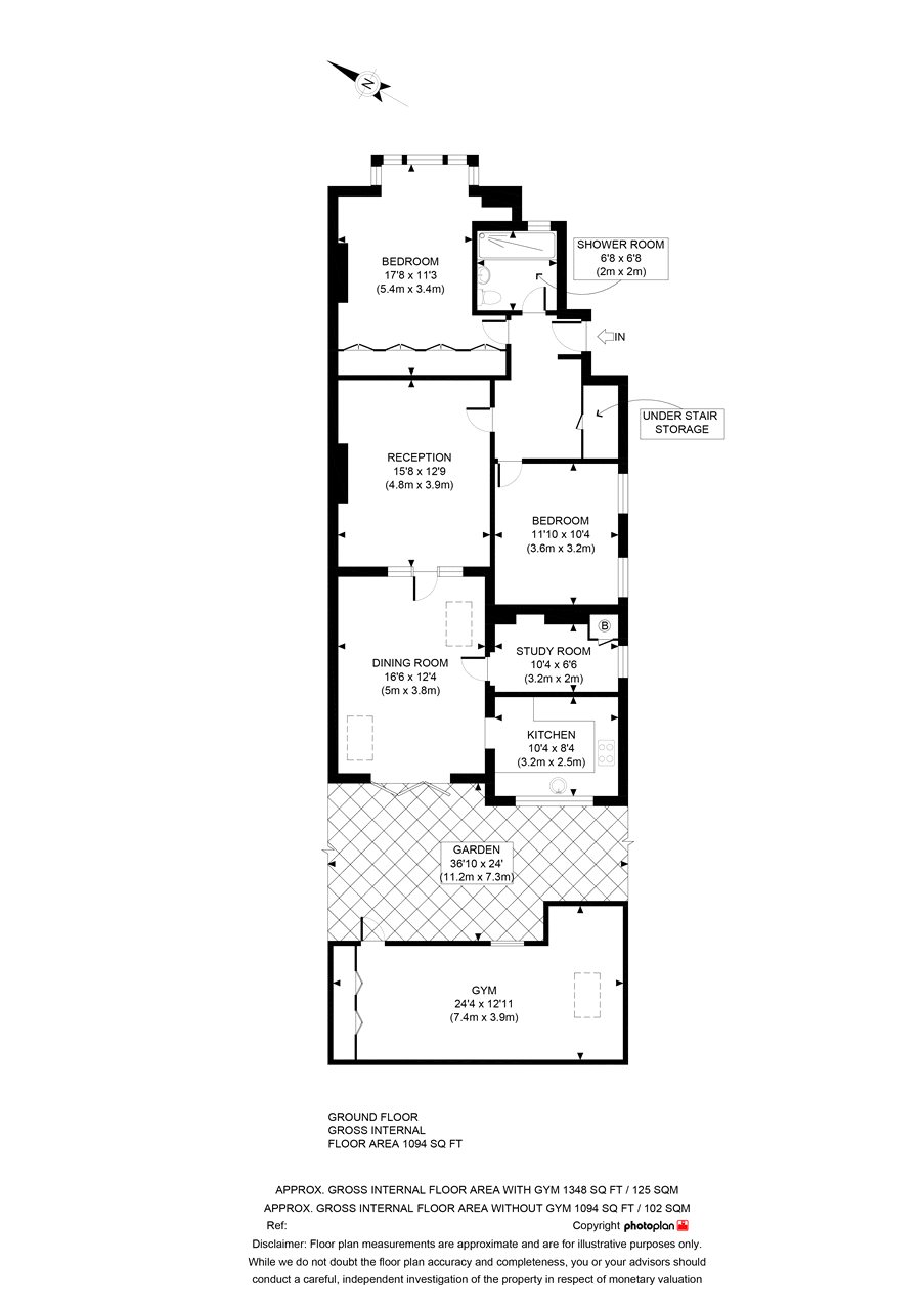 3 Bedrooms Flat to rent in Park Avenue, London NW2