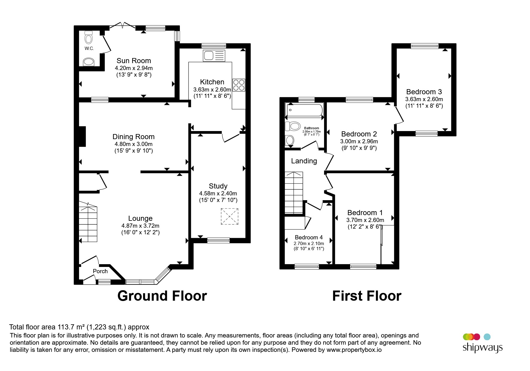 158, Thornbridge Avenue, Birmingham floorplan