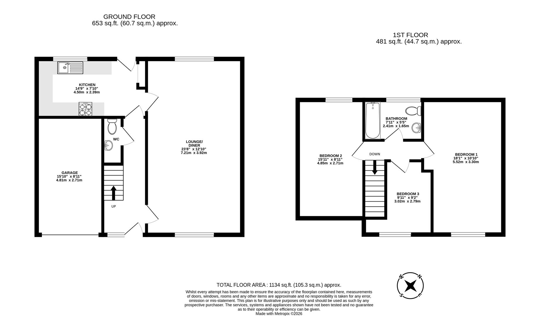 16, St. Peters Grove, Gainsborough floorplan