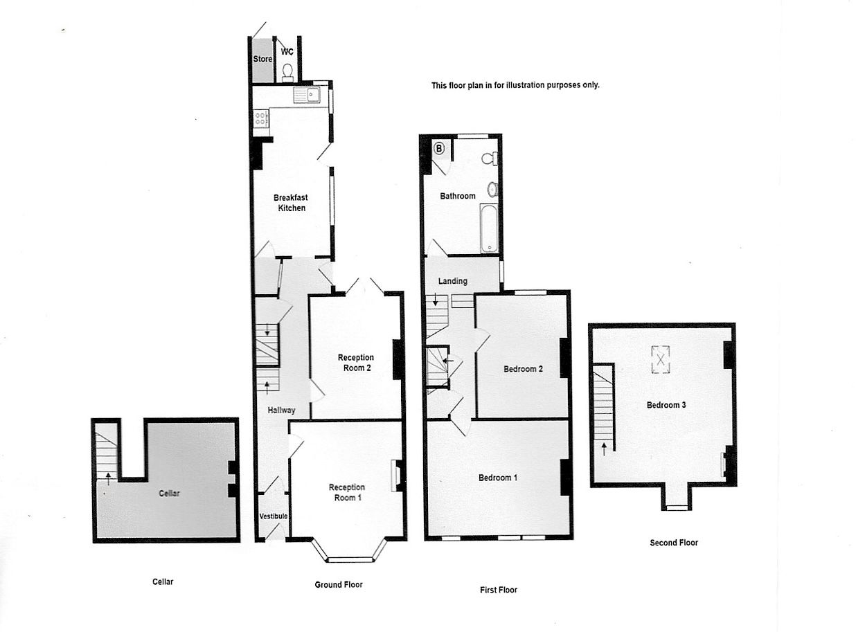 279, George Road, Birmingham floorplan