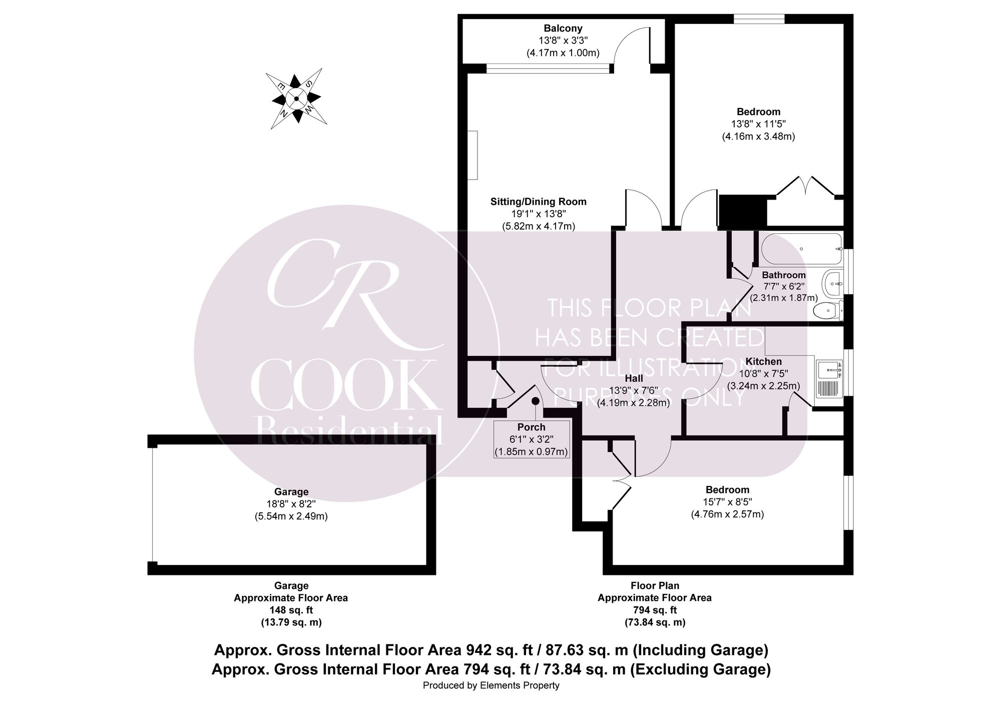 10 Star Court Pittville Circus Road, Cheltenham floorplan